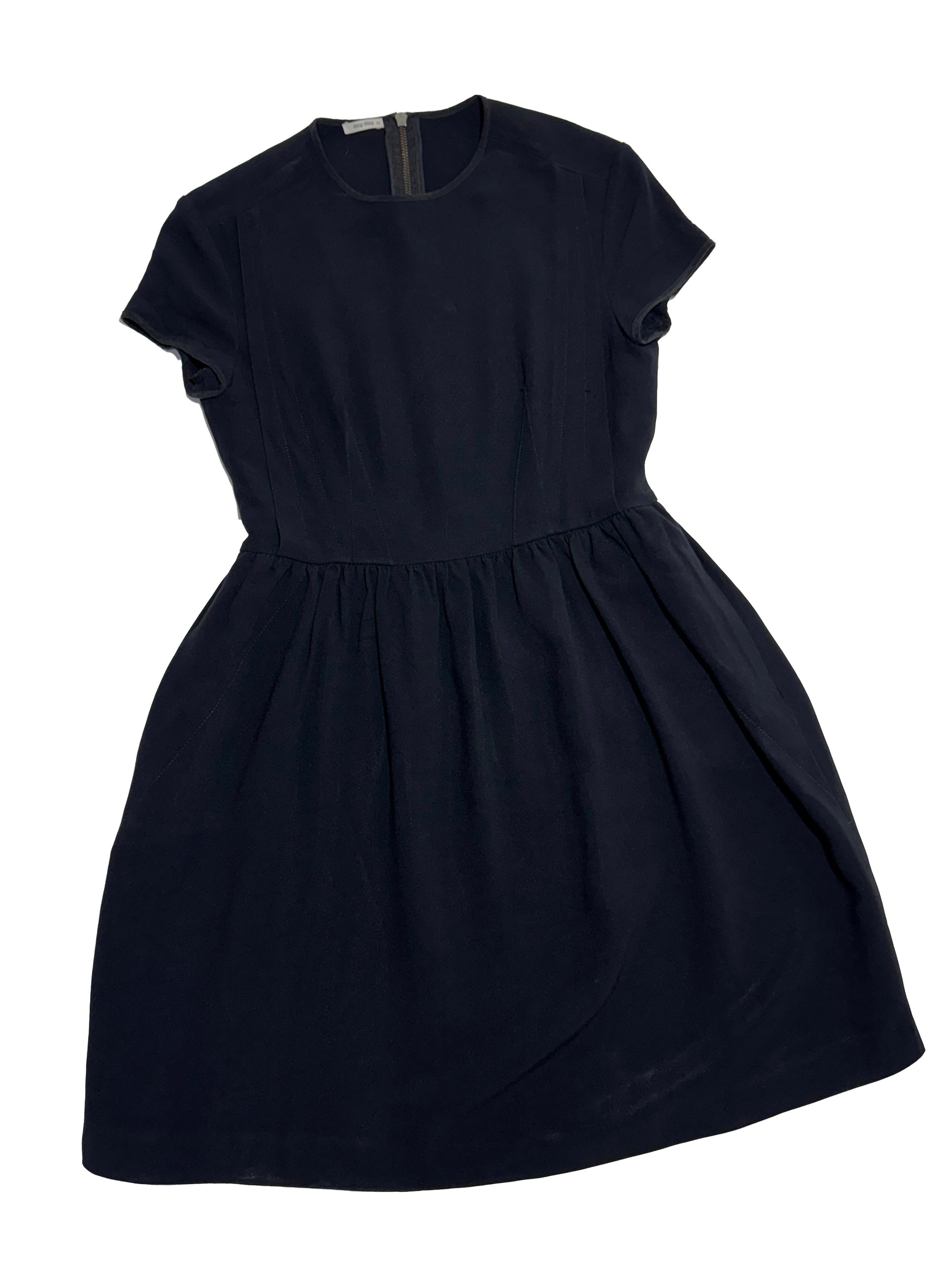 SS 2015 Miu Miu midi dress black