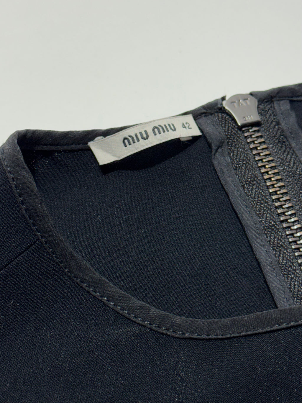 SS 2015 Miu Miu midi dress black