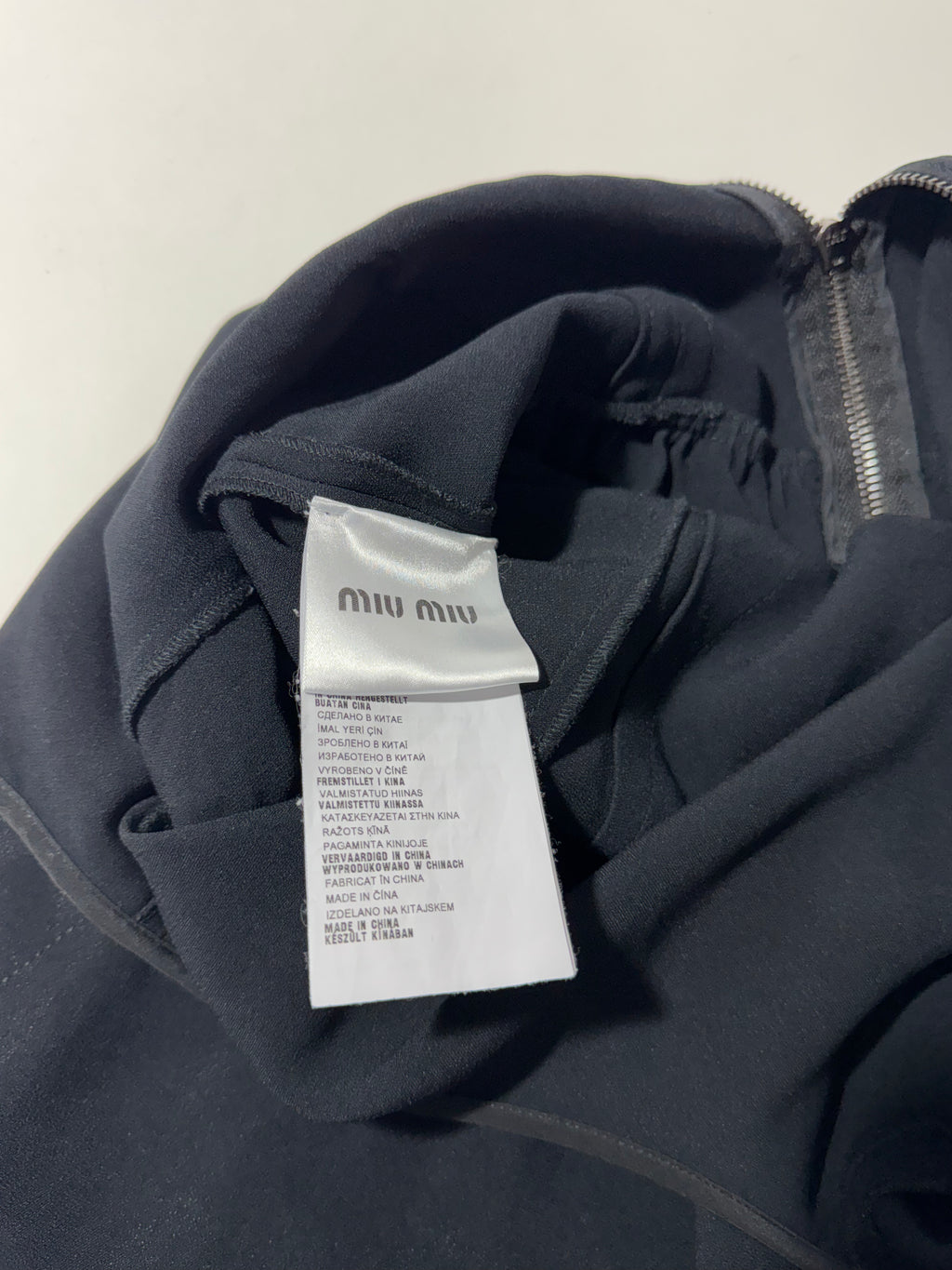 SS 2015 Miu Miu midi dress black