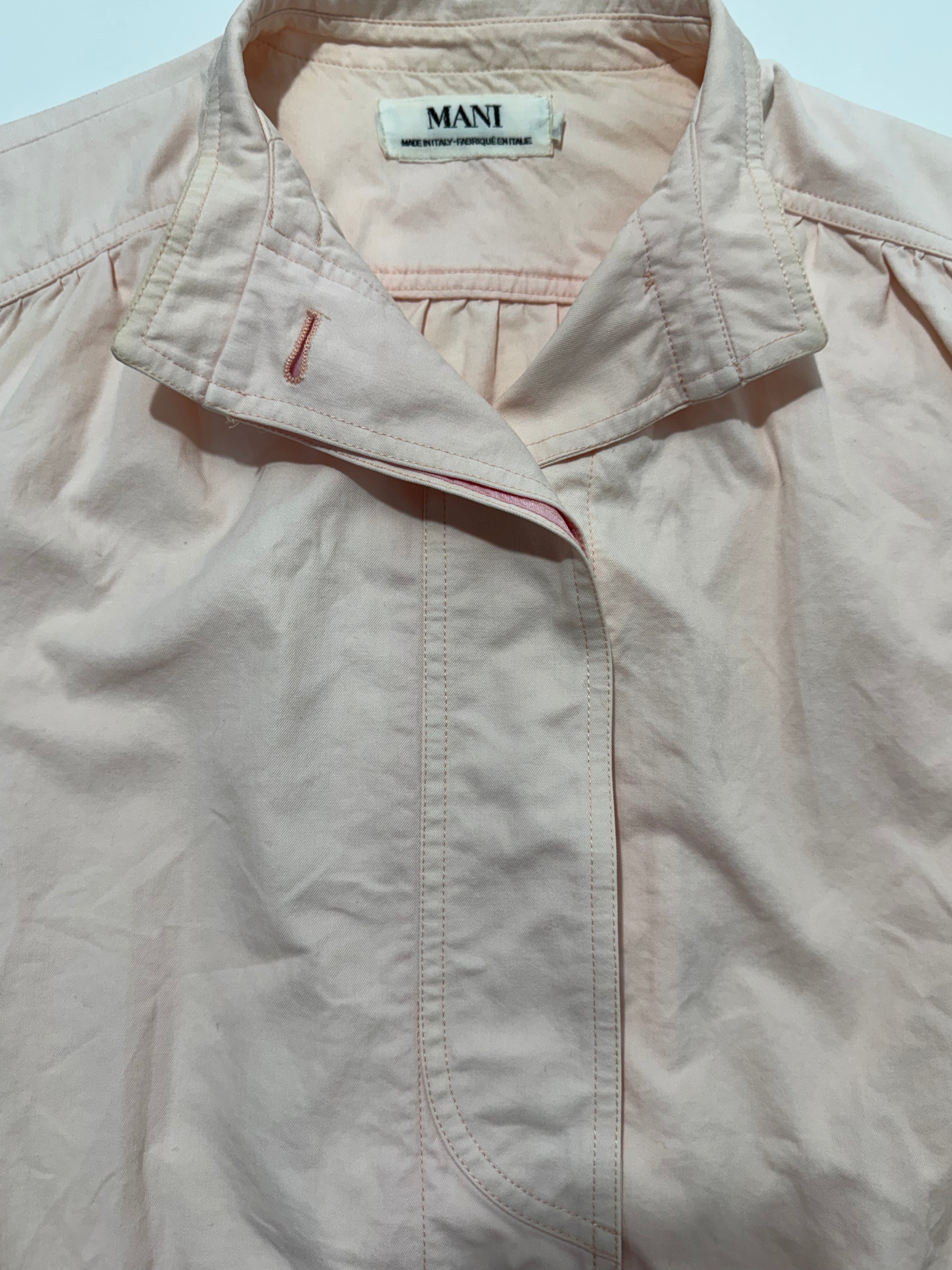 80s Mani by Giorgio Armani light bomber jacket pink