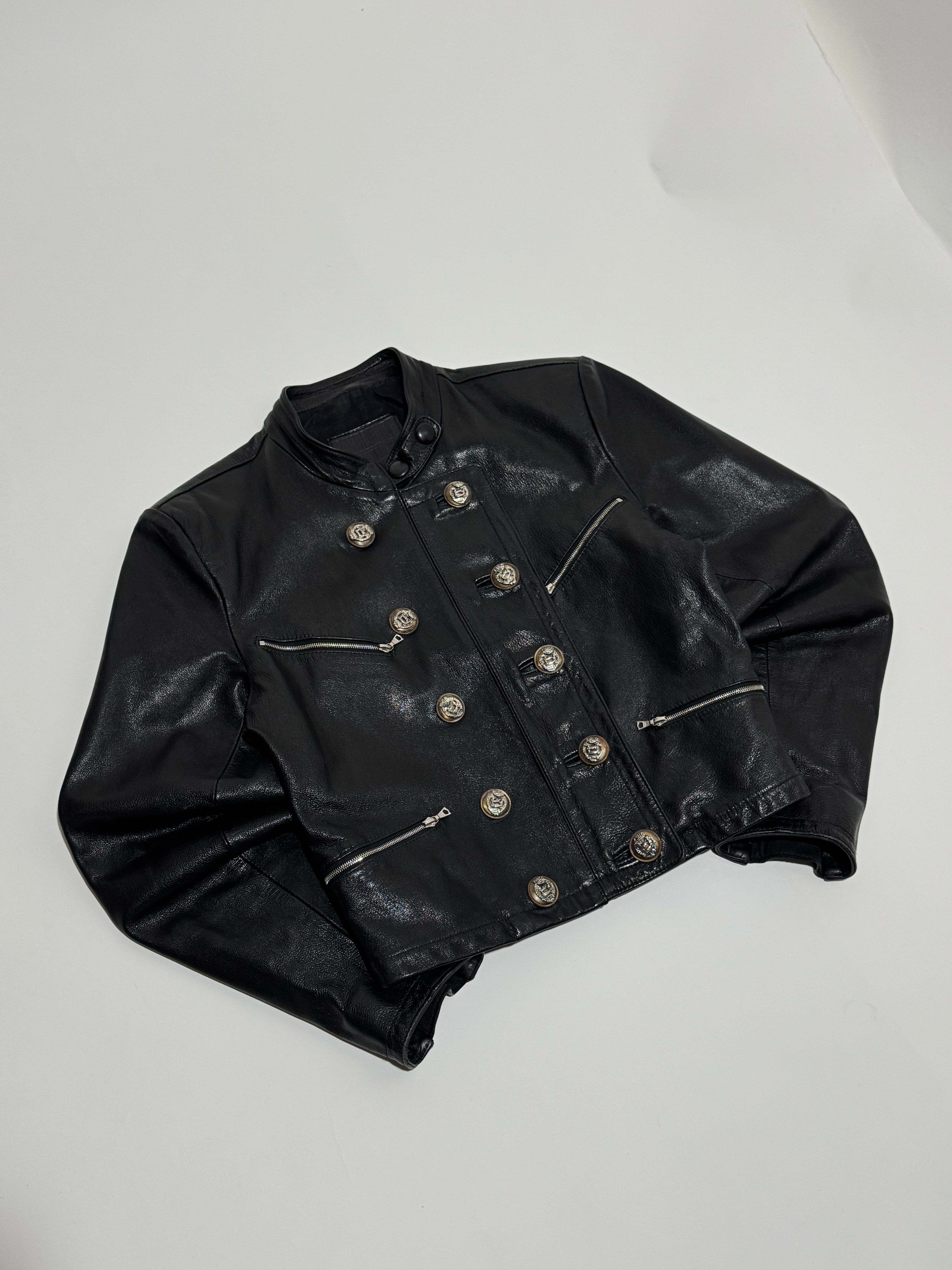 1980s Marithé + François Girbaud Compagnie Des Montagnes & des Forets leather jacket