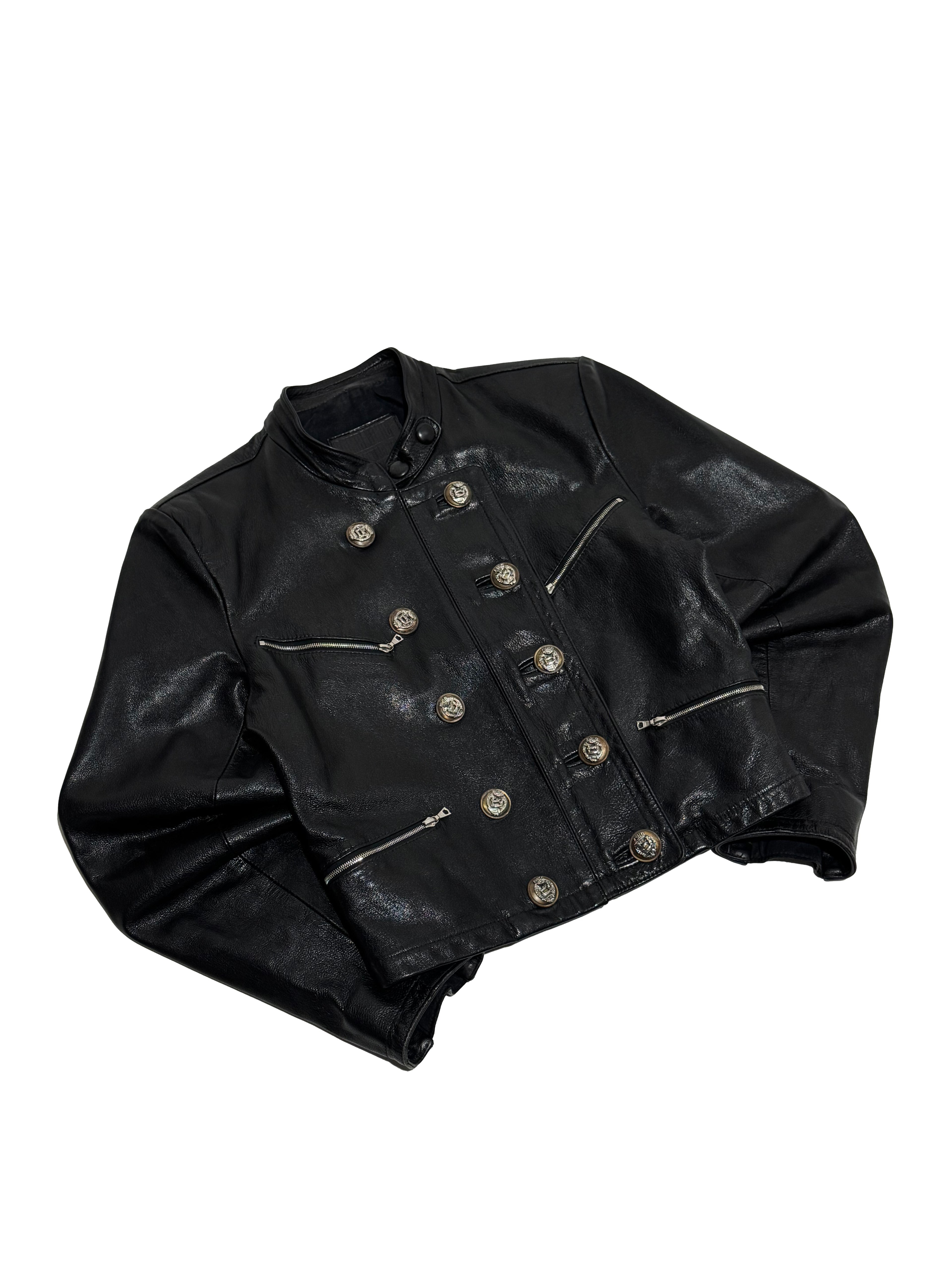 1980s Marithé + François Girbaud Compagnie Des Montagnes & des Forets leather jacket