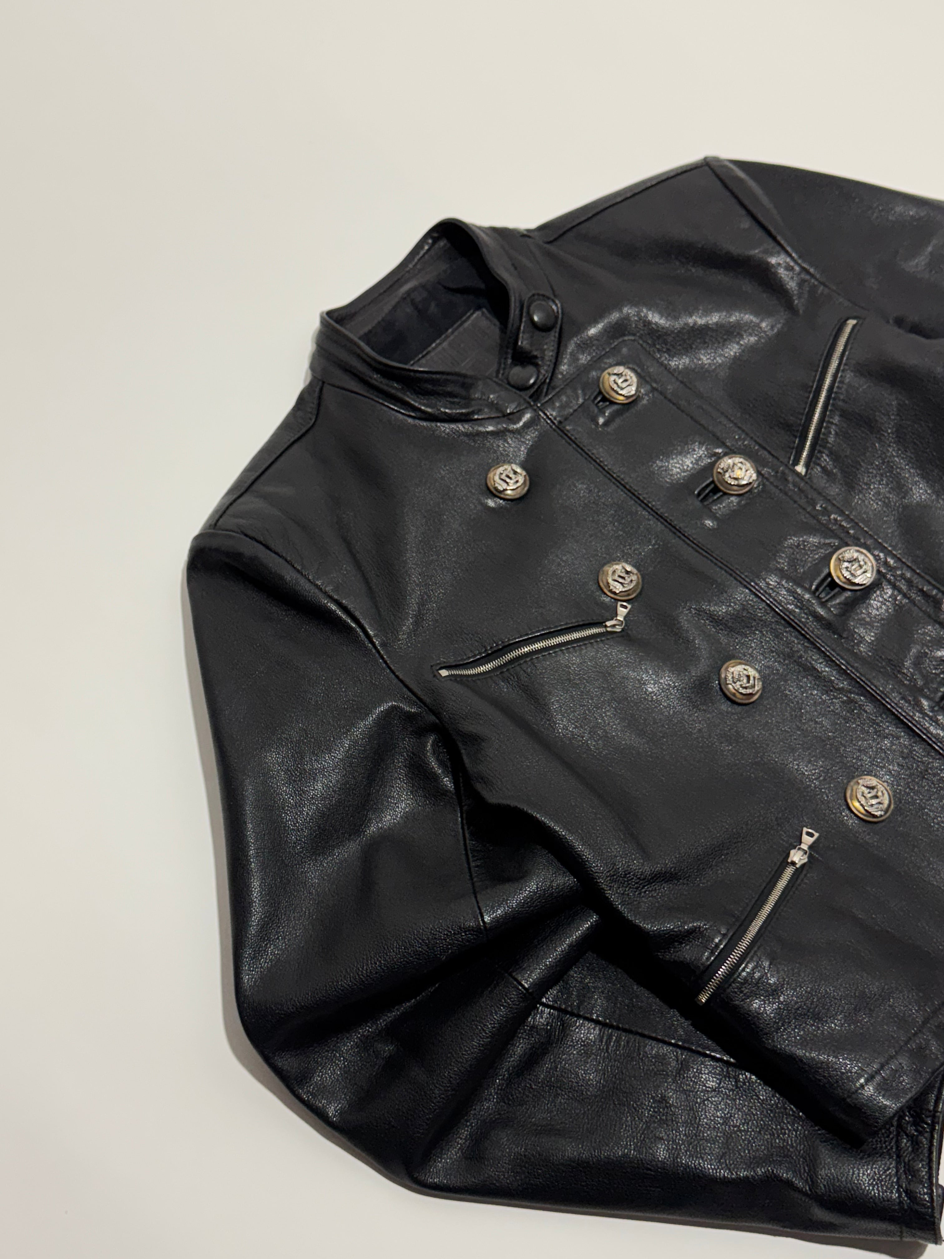 1980s Marithé + François Girbaud Compagnie Des Montagnes & des Forets leather jacket