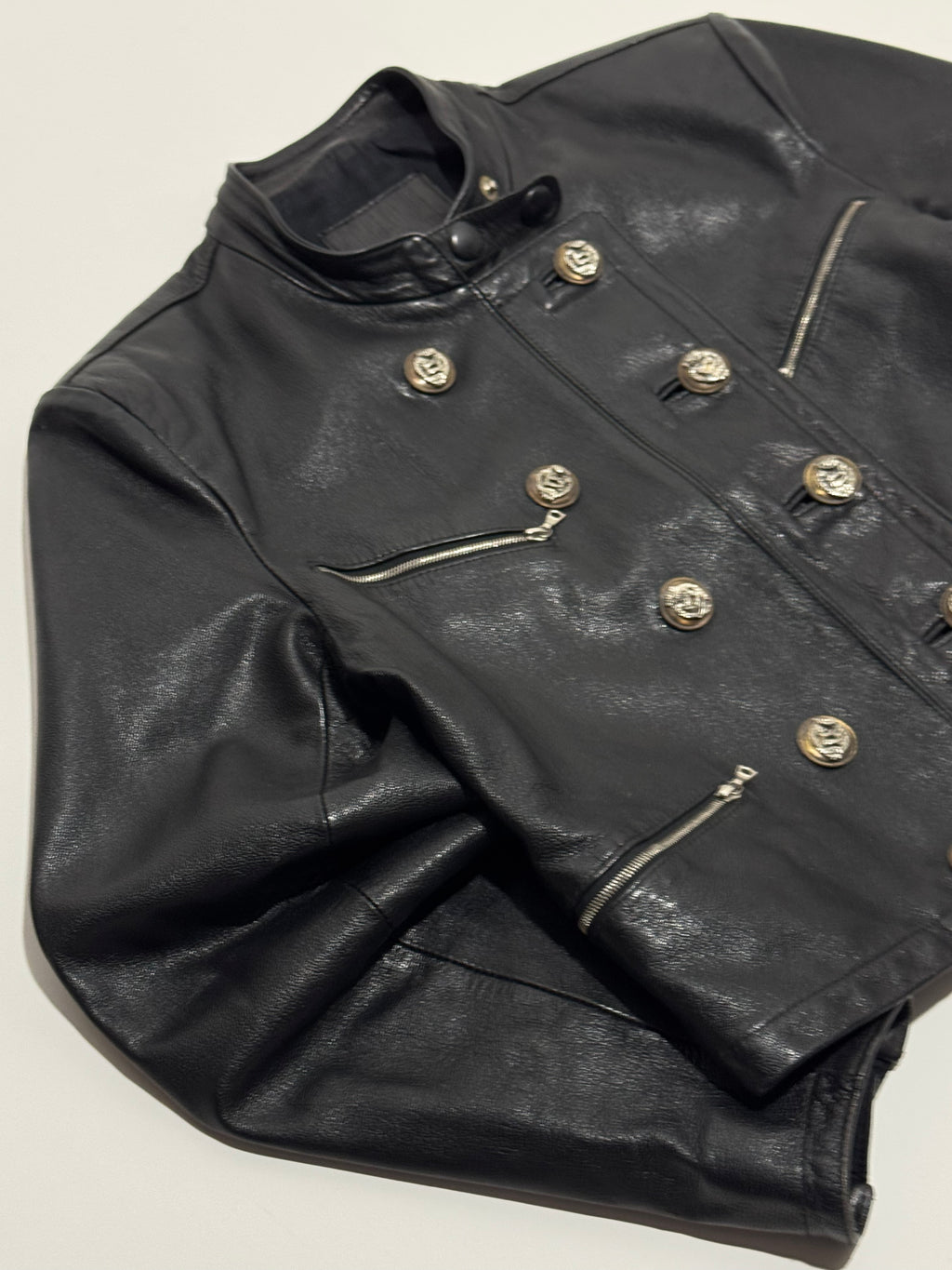 1980s Marithé + François Girbaud Compagnie Des Montagnes & des Forets leather jacket