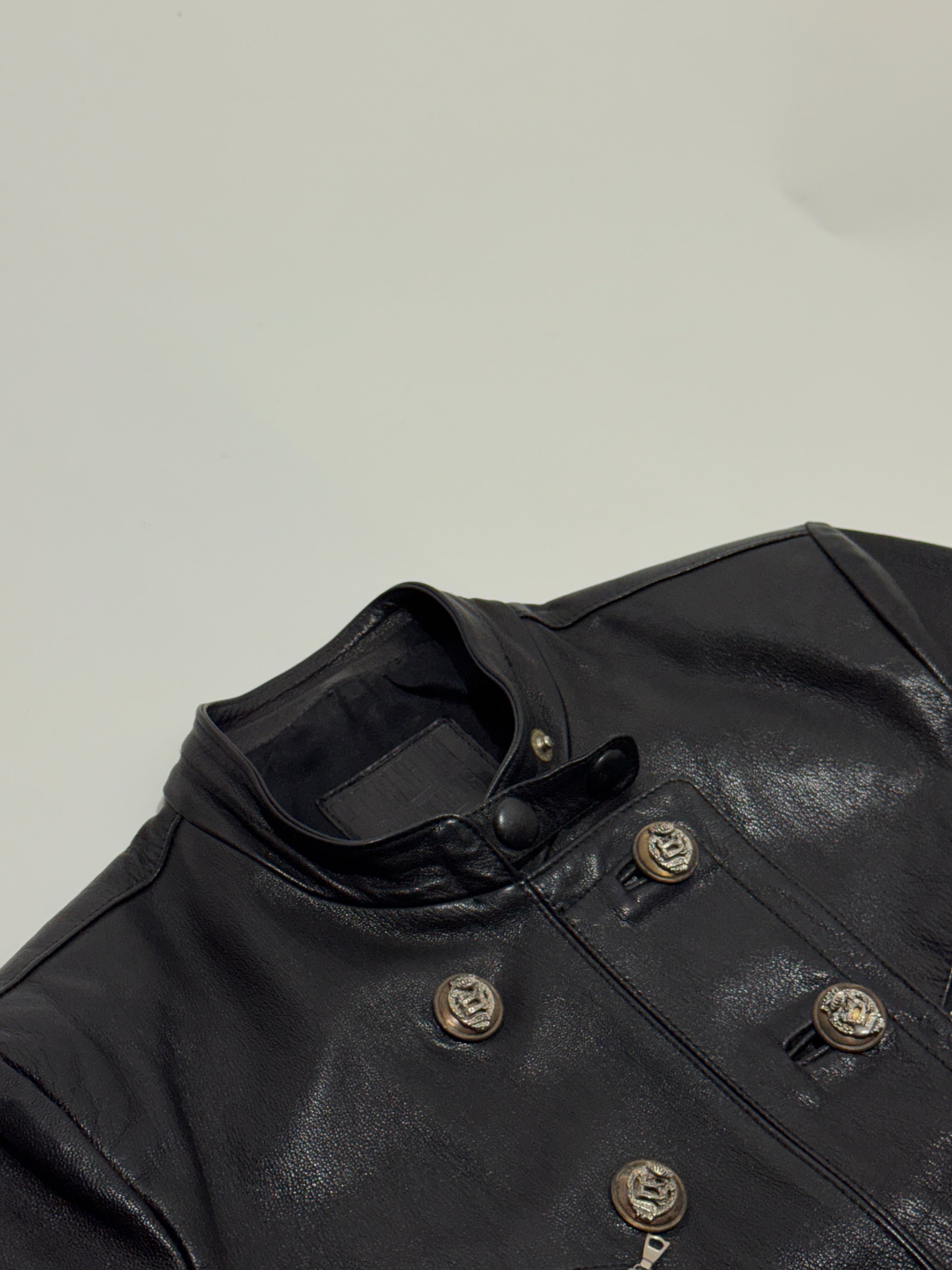 1980s Marithé + François Girbaud Compagnie Des Montagnes & des Forets leather jacket