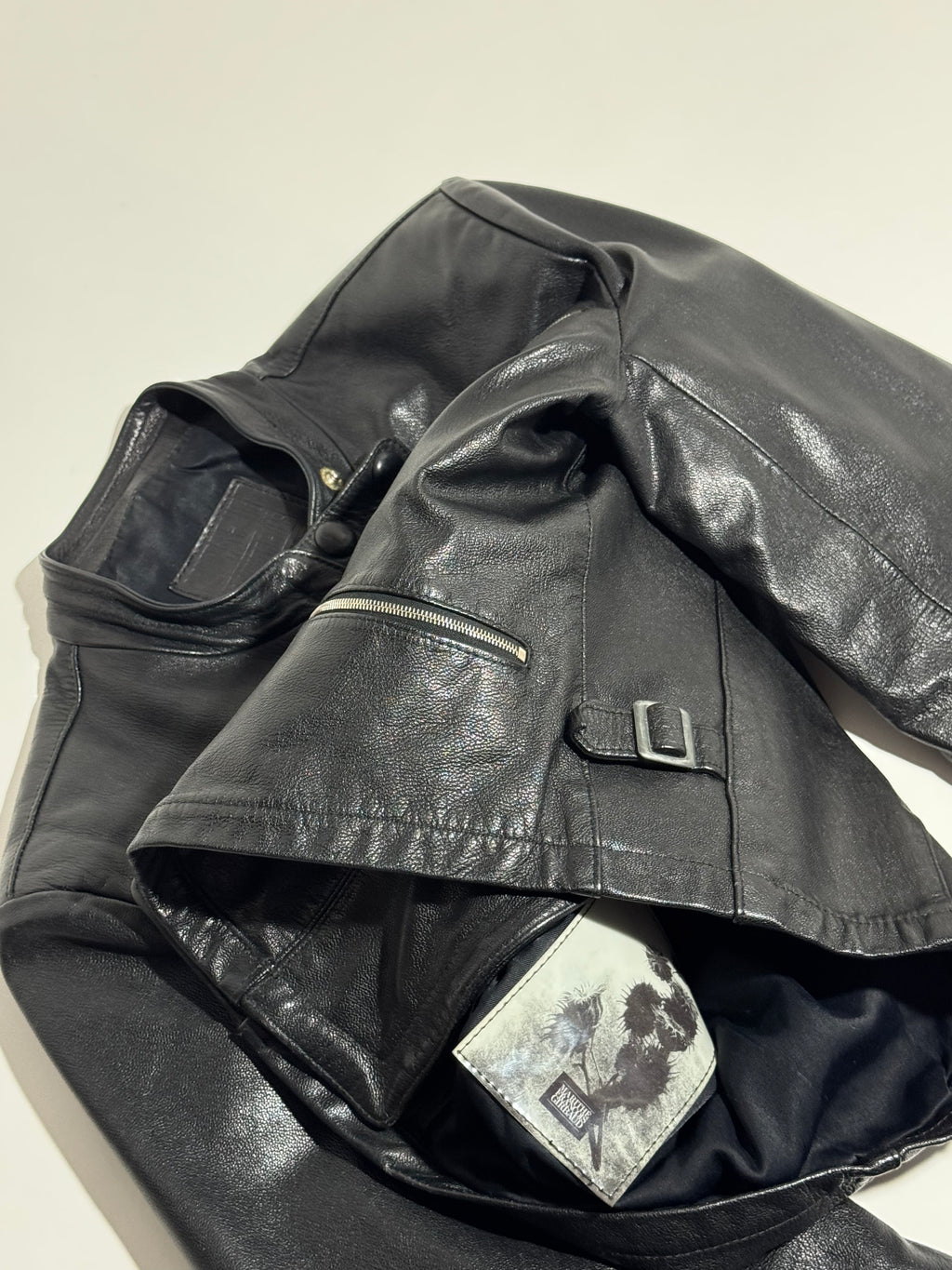 1980s Marithé + François Girbaud Compagnie Des Montagnes & des Forets leather jacket