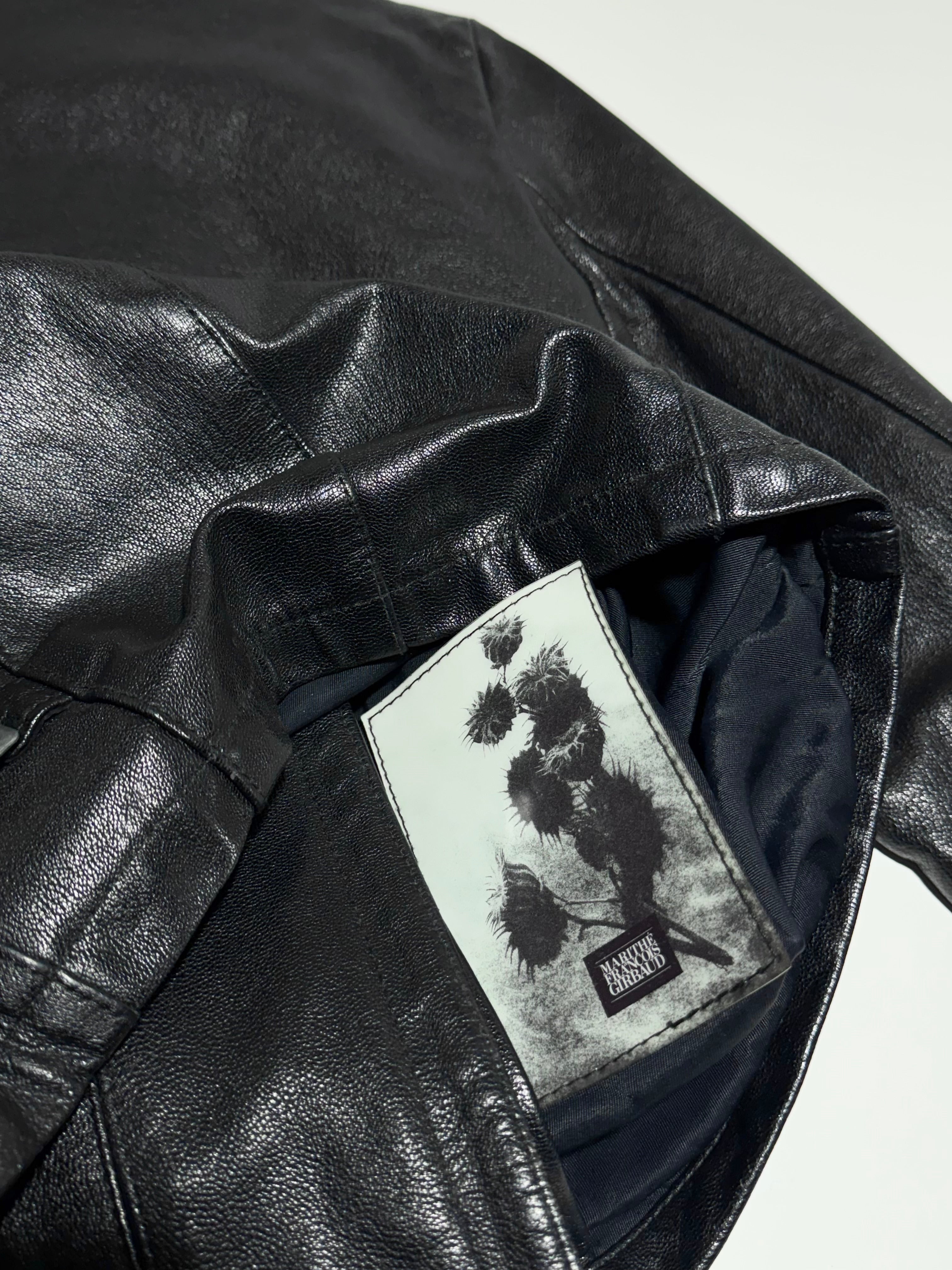 1980s Marithé + François Girbaud Compagnie Des Montagnes & des Forets leather jacket