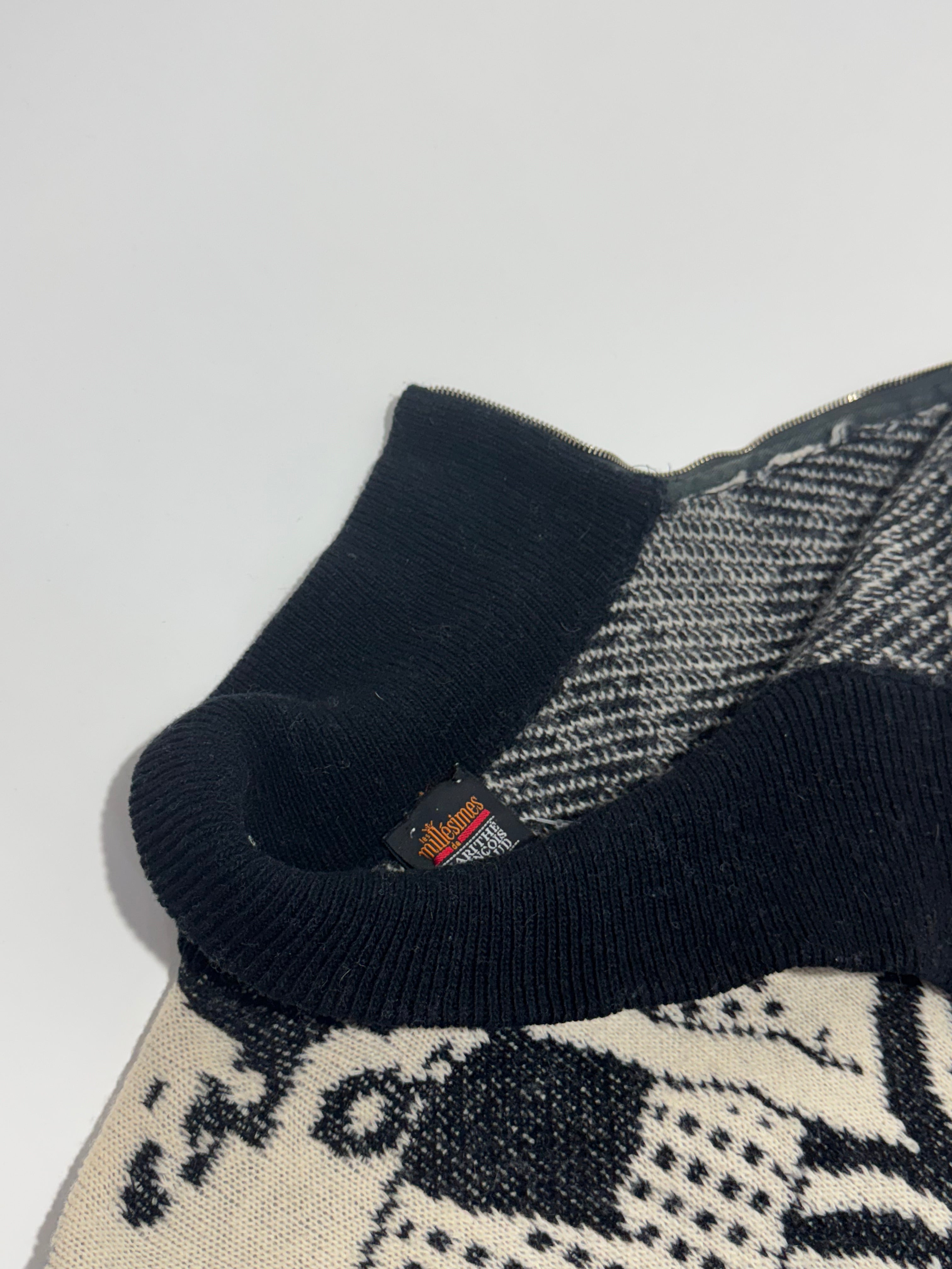 1980s Marithé François Girbaud abstract knit dress