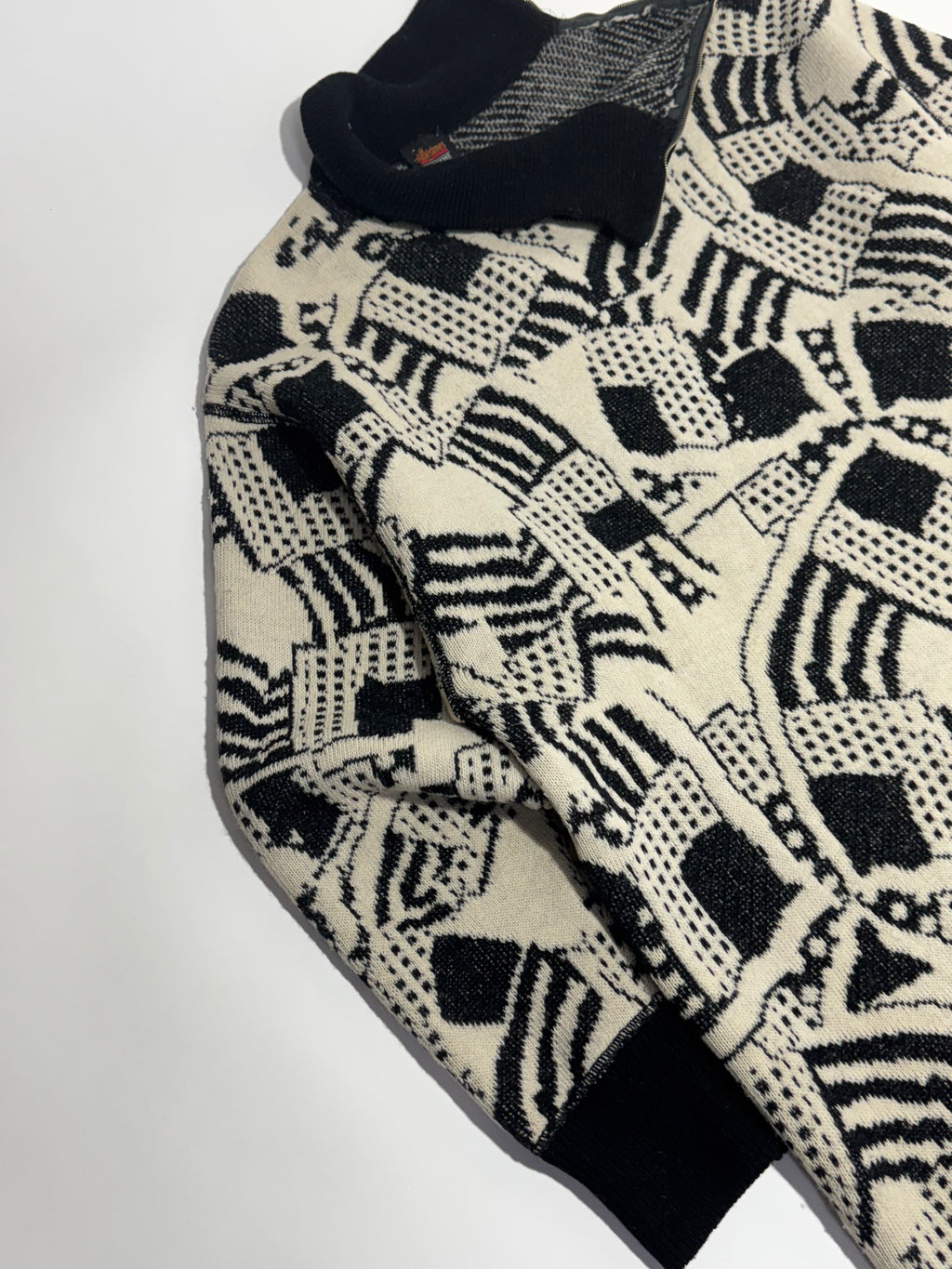 1980s Marithé François Girbaud abstract knit dress