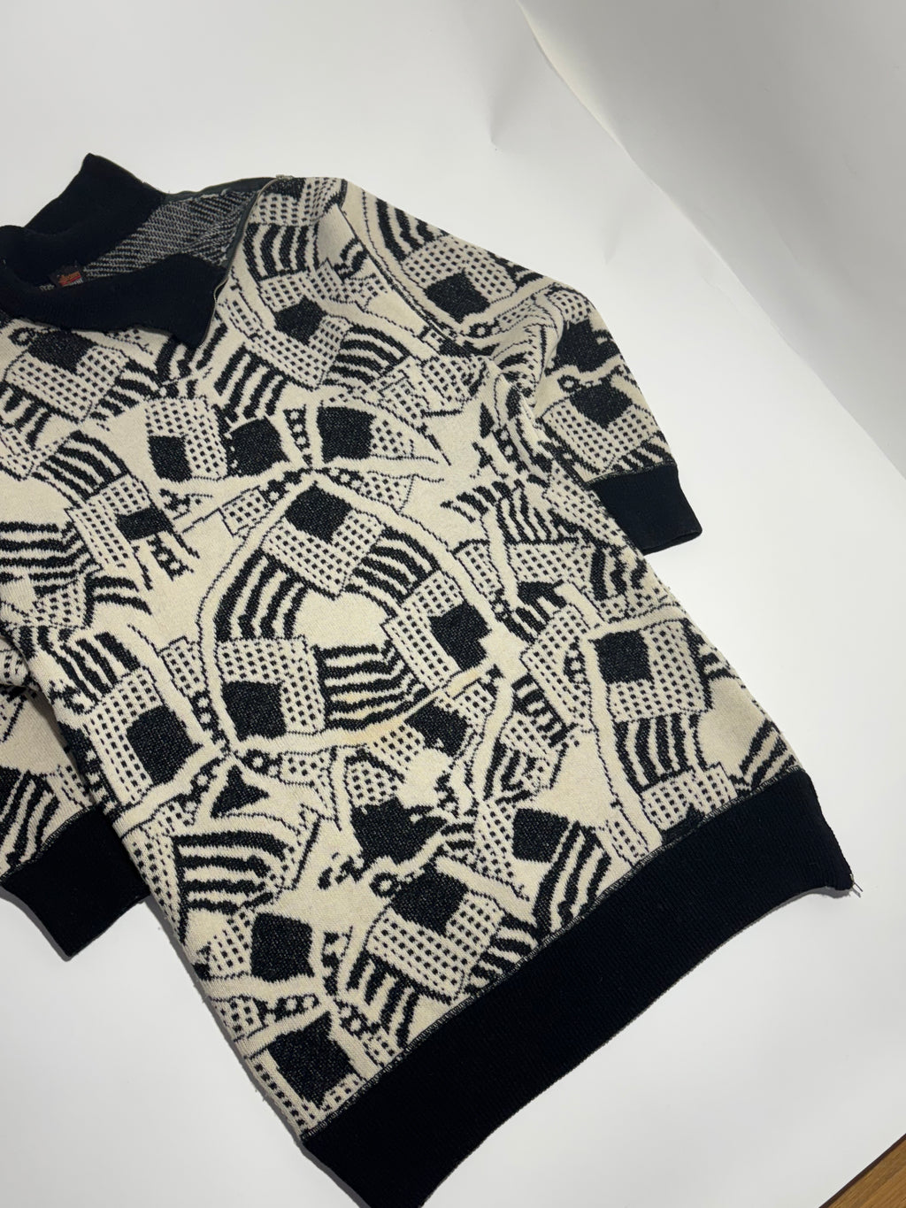 1980s Marithé François Girbaud abstract knit dress