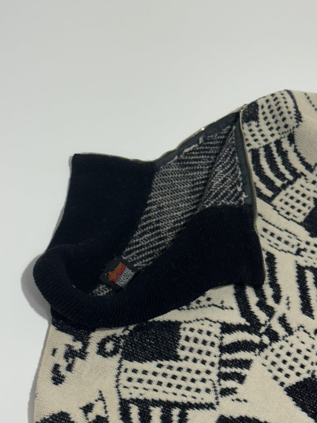 1980s Marithé François Girbaud abstract knit dress