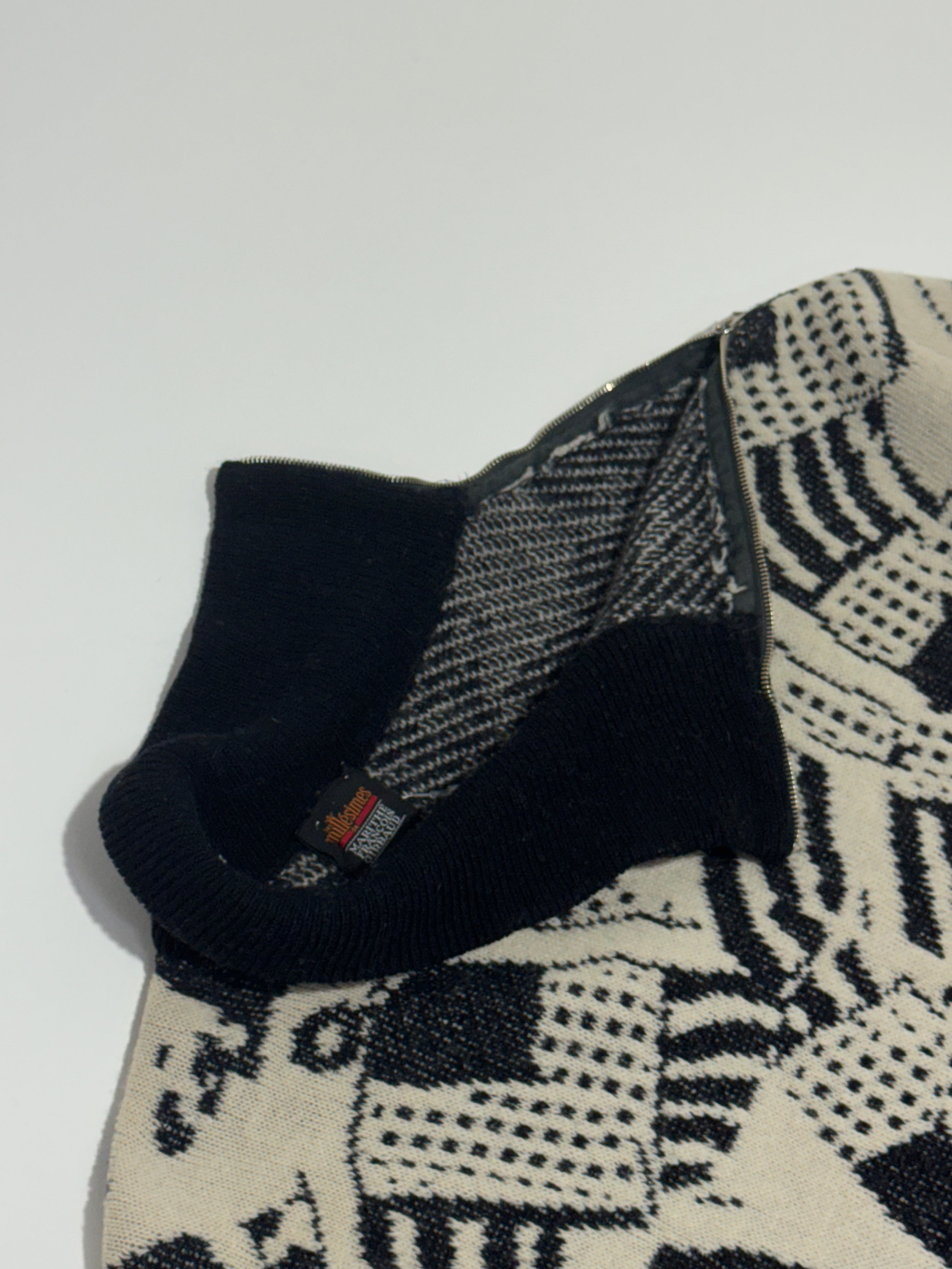 1980s Marithé François Girbaud abstract knit dress