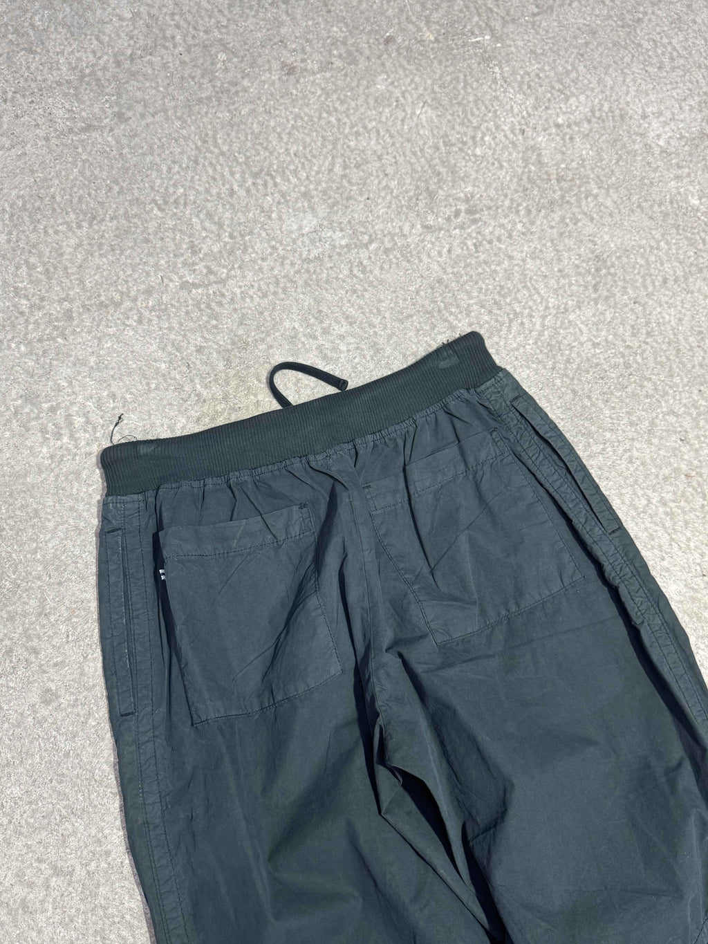 JAMES PERSE WIDE-LEG PANTS WITH ARTICULATED KNEE SLITS