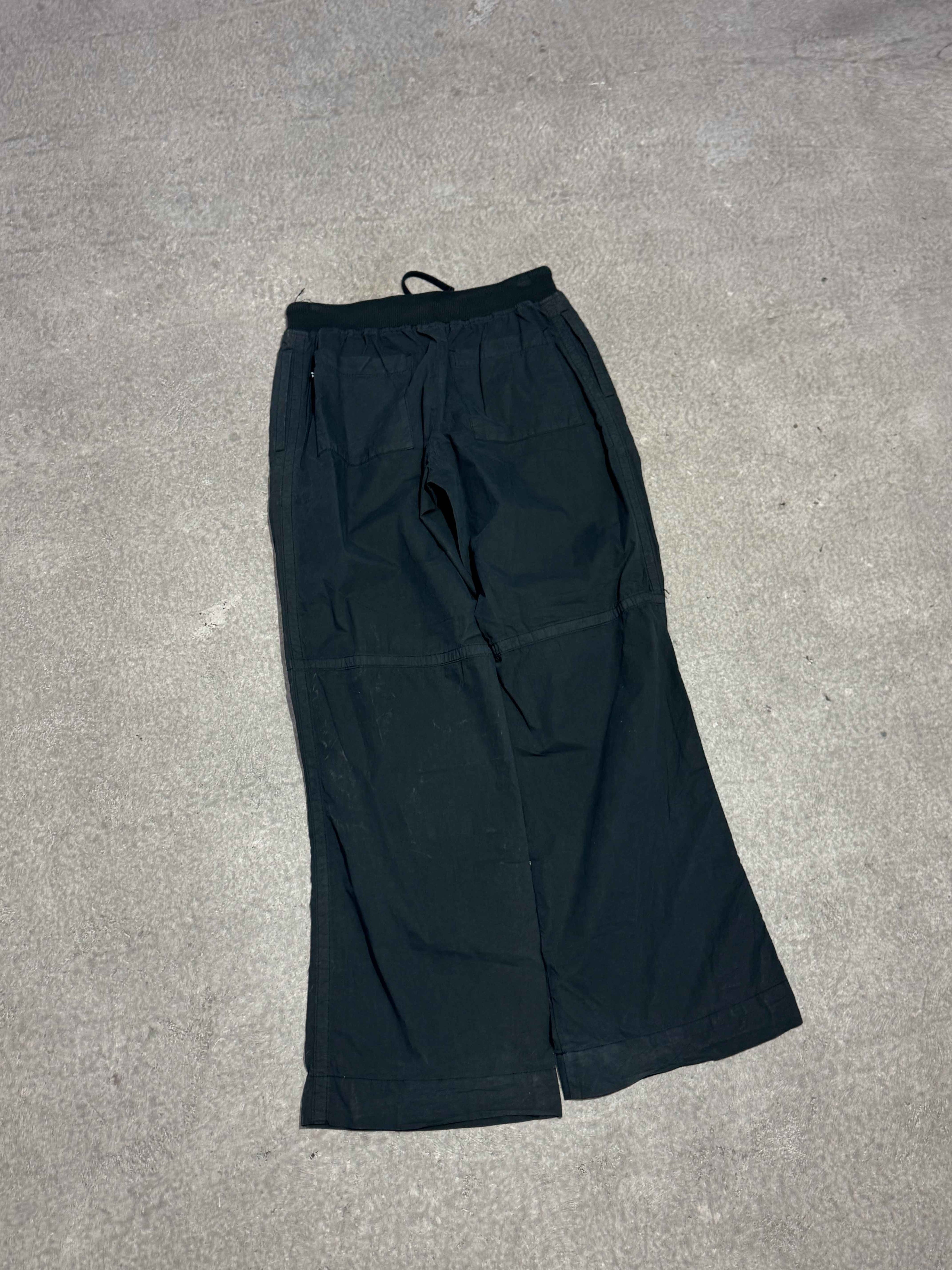 JAMES PERSE WIDE-LEG PANTS WITH ARTICULATED KNEE SLITS