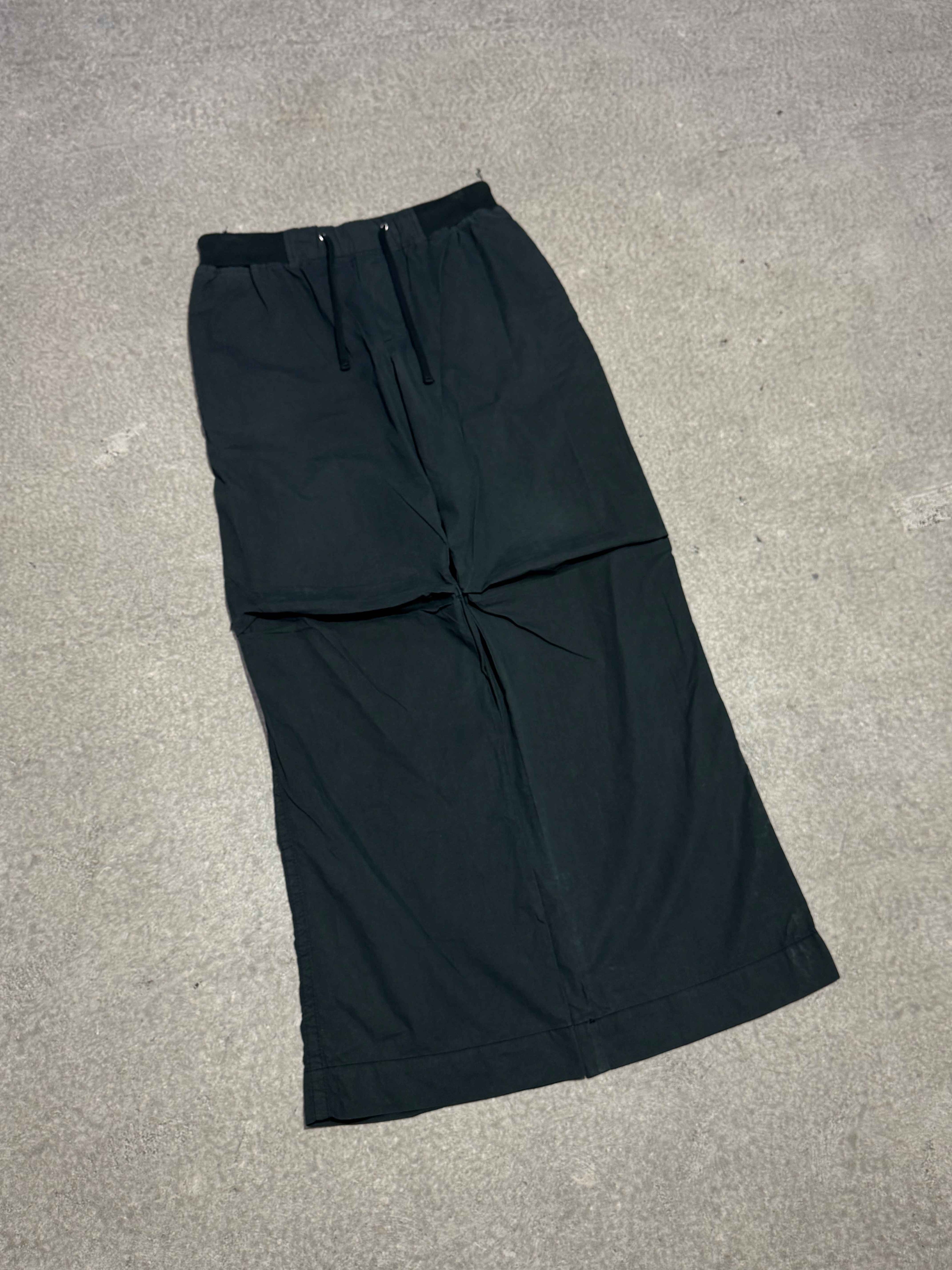 JAMES PERSE WIDE-LEG PANTS WITH ARTICULATED KNEE SLITS