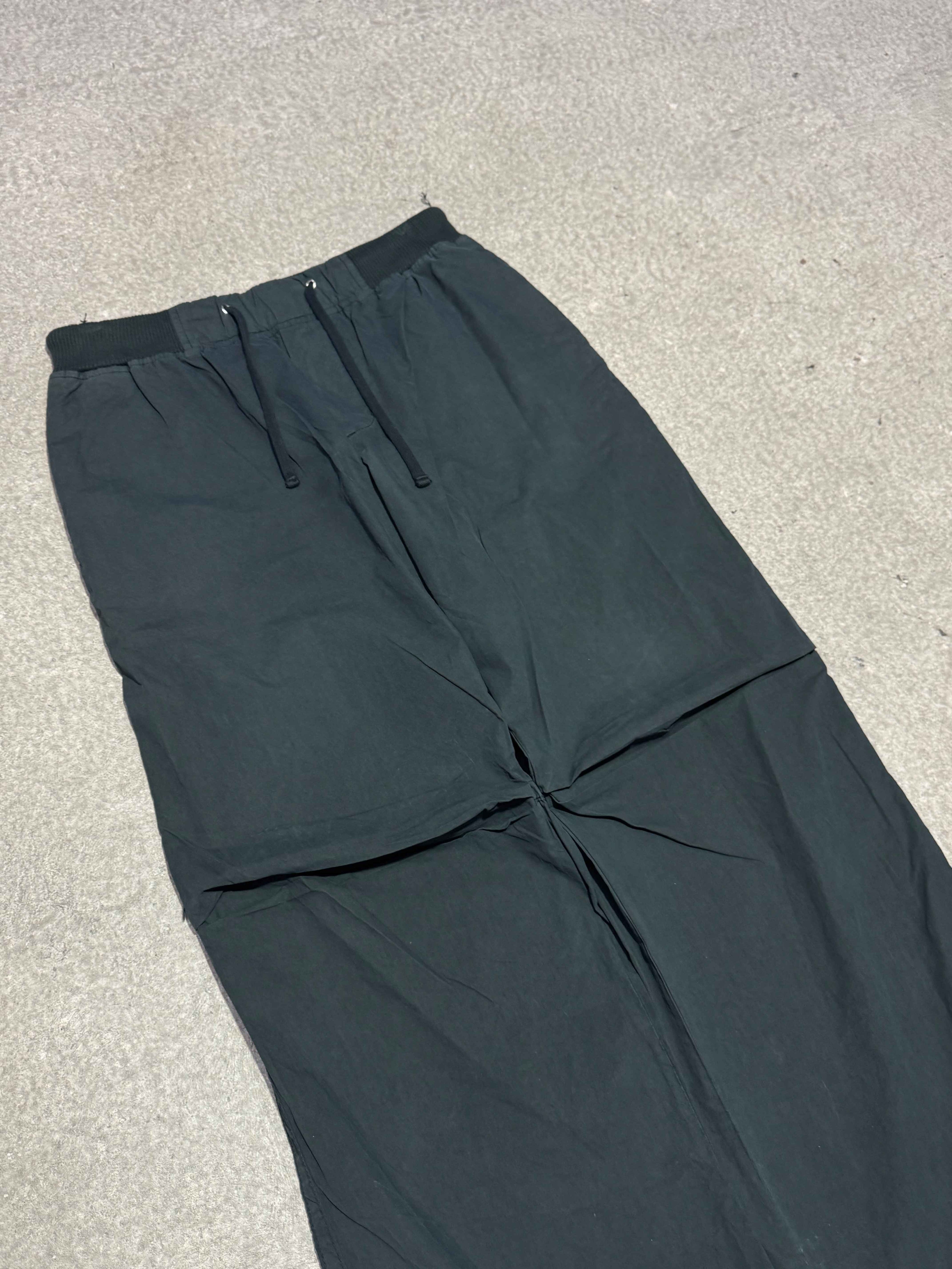 JAMES PERSE WIDE-LEG PANTS WITH ARTICULATED KNEE SLITS