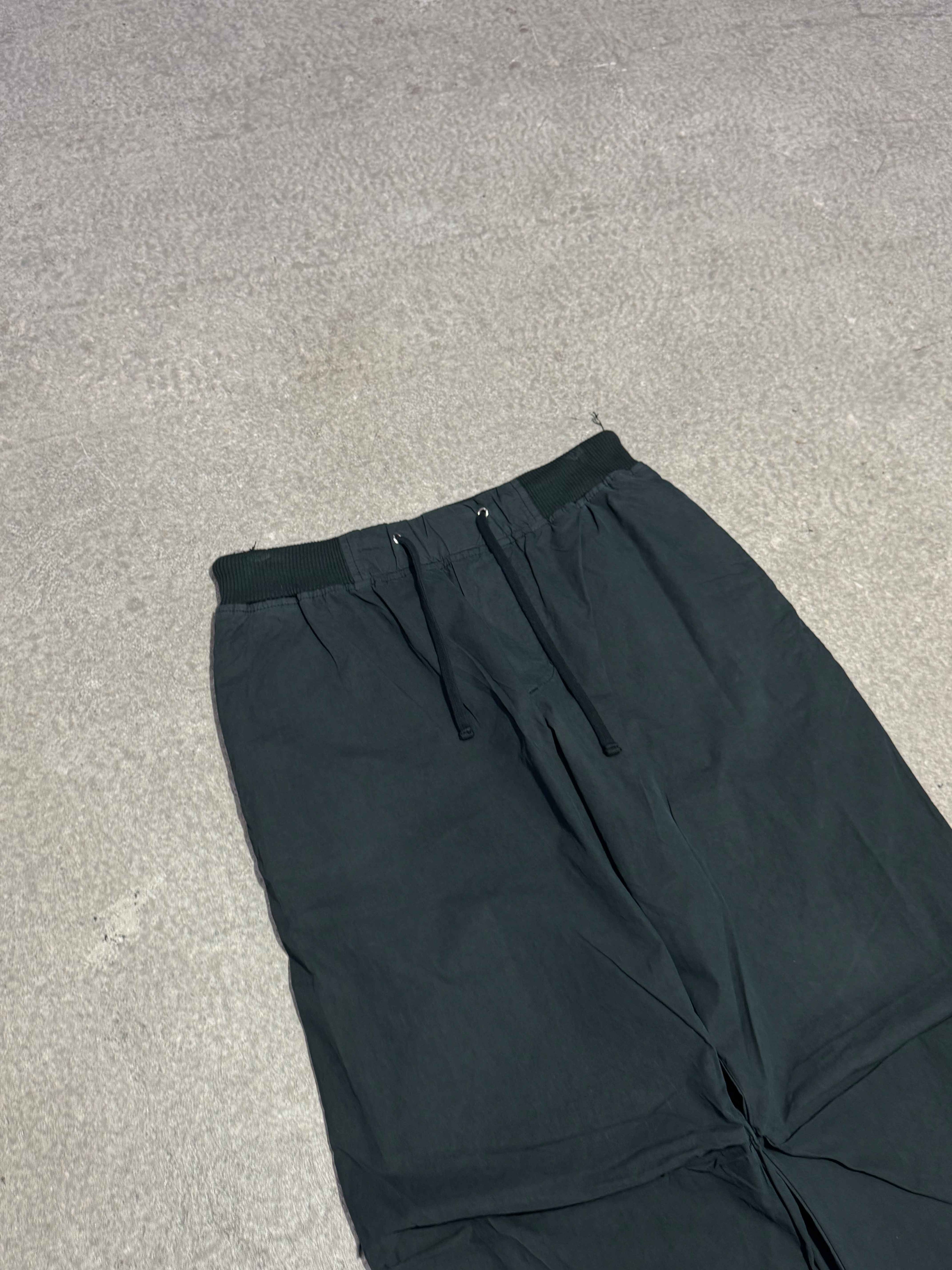 JAMES PERSE WIDE-LEG PANTS WITH ARTICULATED KNEE SLITS