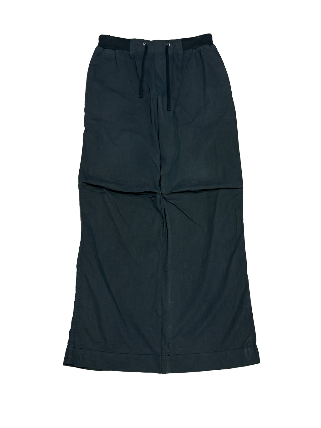 JAMES PERSE WIDE-LEG PANTS WITH ARTICULATED KNEE SLITS