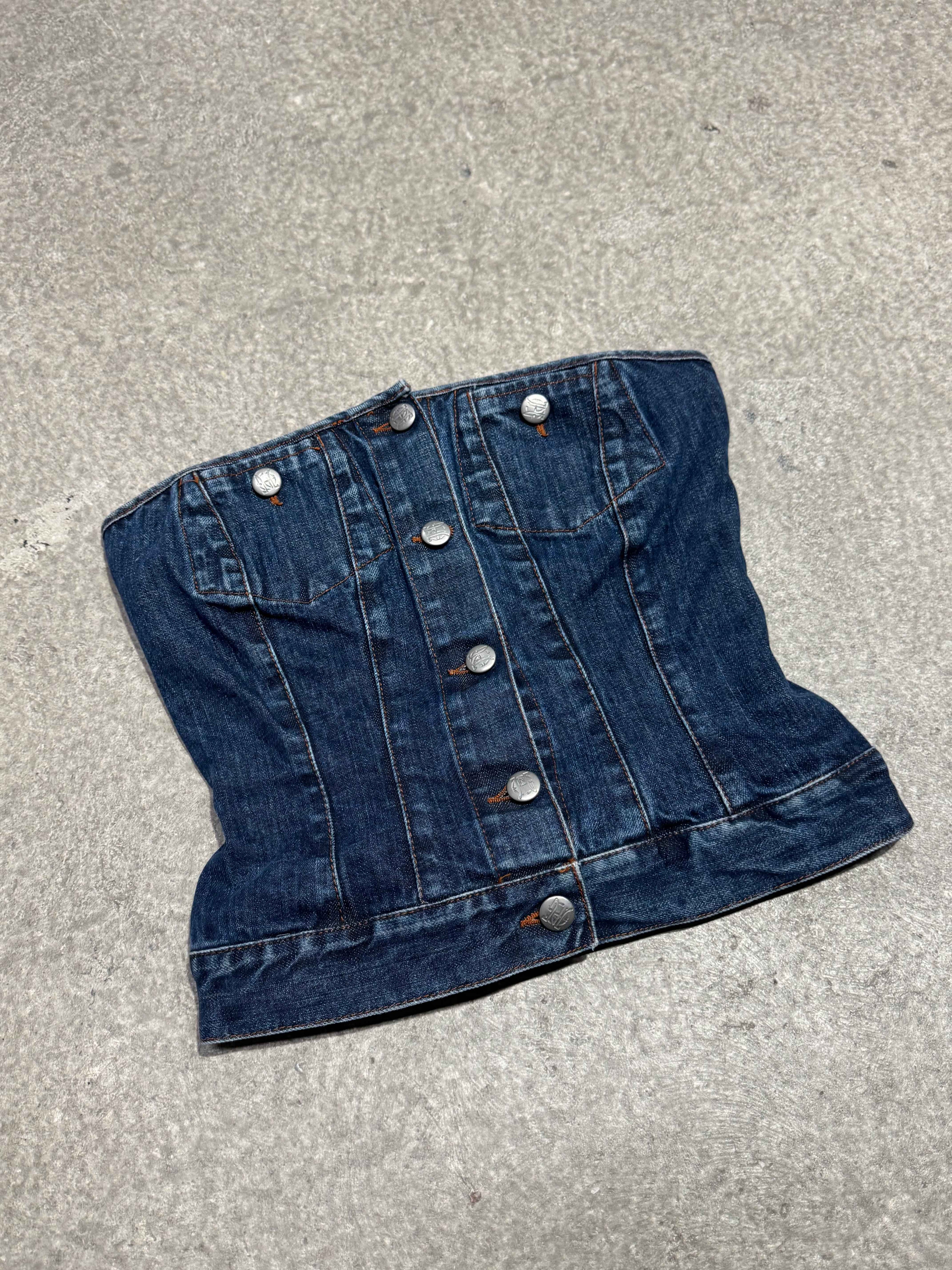 2000S JEAN PAUL GAULTIER JEANS DENIM CORSET
