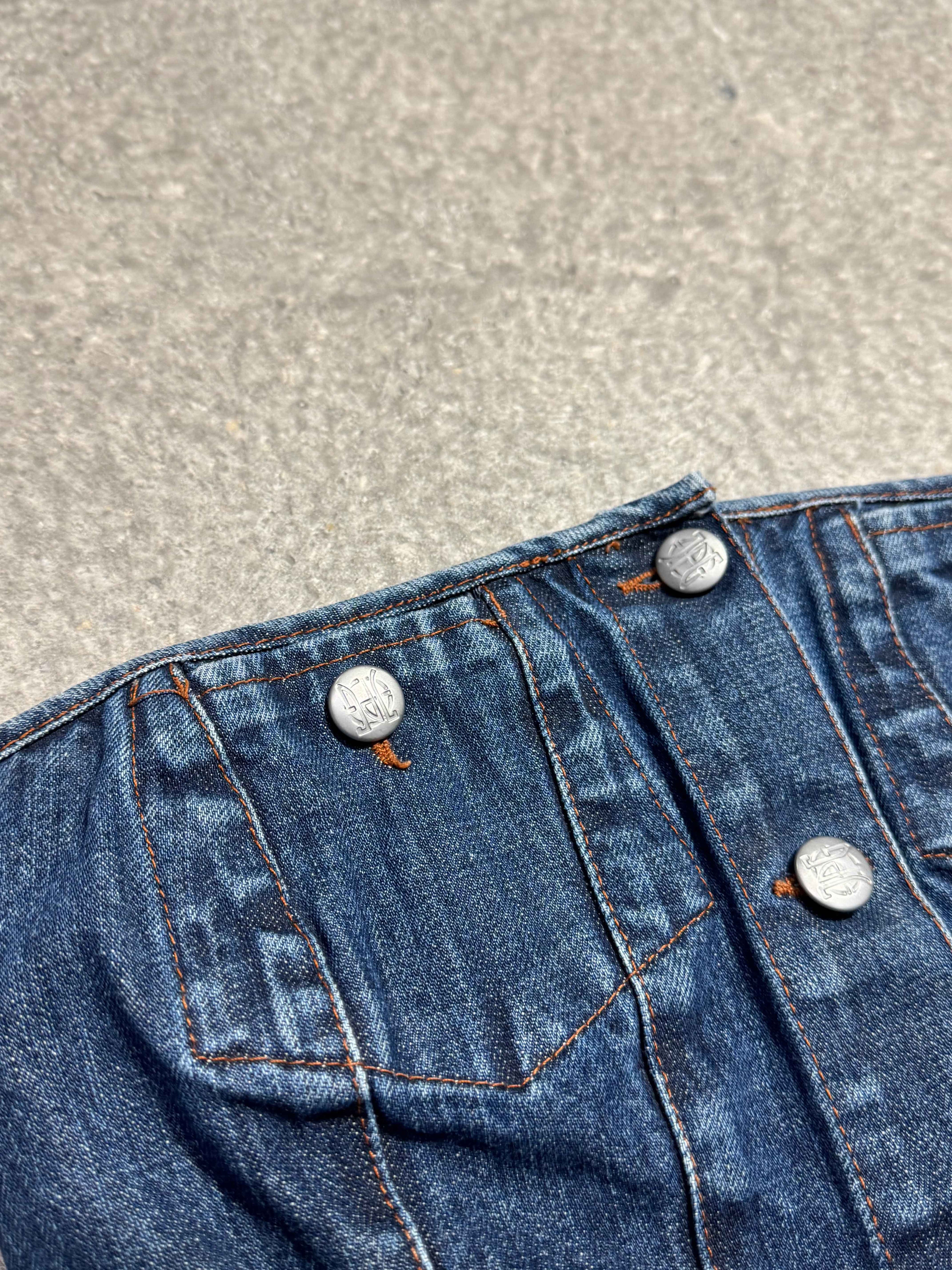 2000S JEAN PAUL GAULTIER JEANS DENIM CORSET