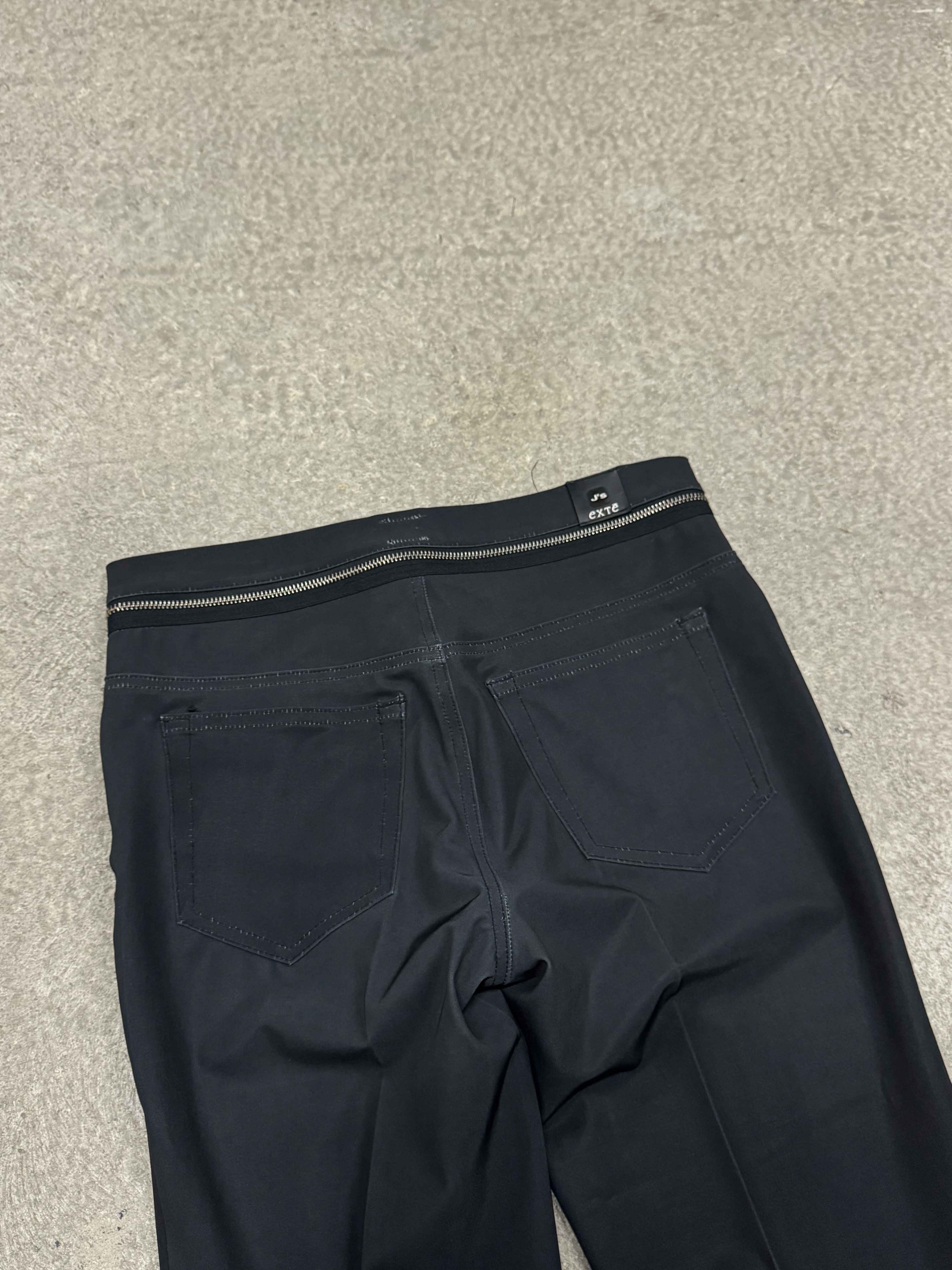 J'S EXTE DIOR SS01 PRINT GISELE BÜNDCHEN CONVERTIBLE ZIP-WAIST PANTS