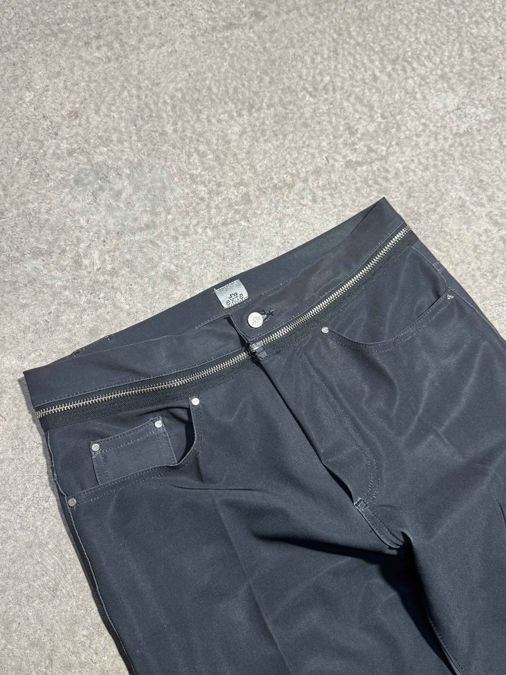 J'S EXTE DIOR SS01 PRINT GISELE BÜNDCHEN CONVERTIBLE ZIP-WAIST PANTS