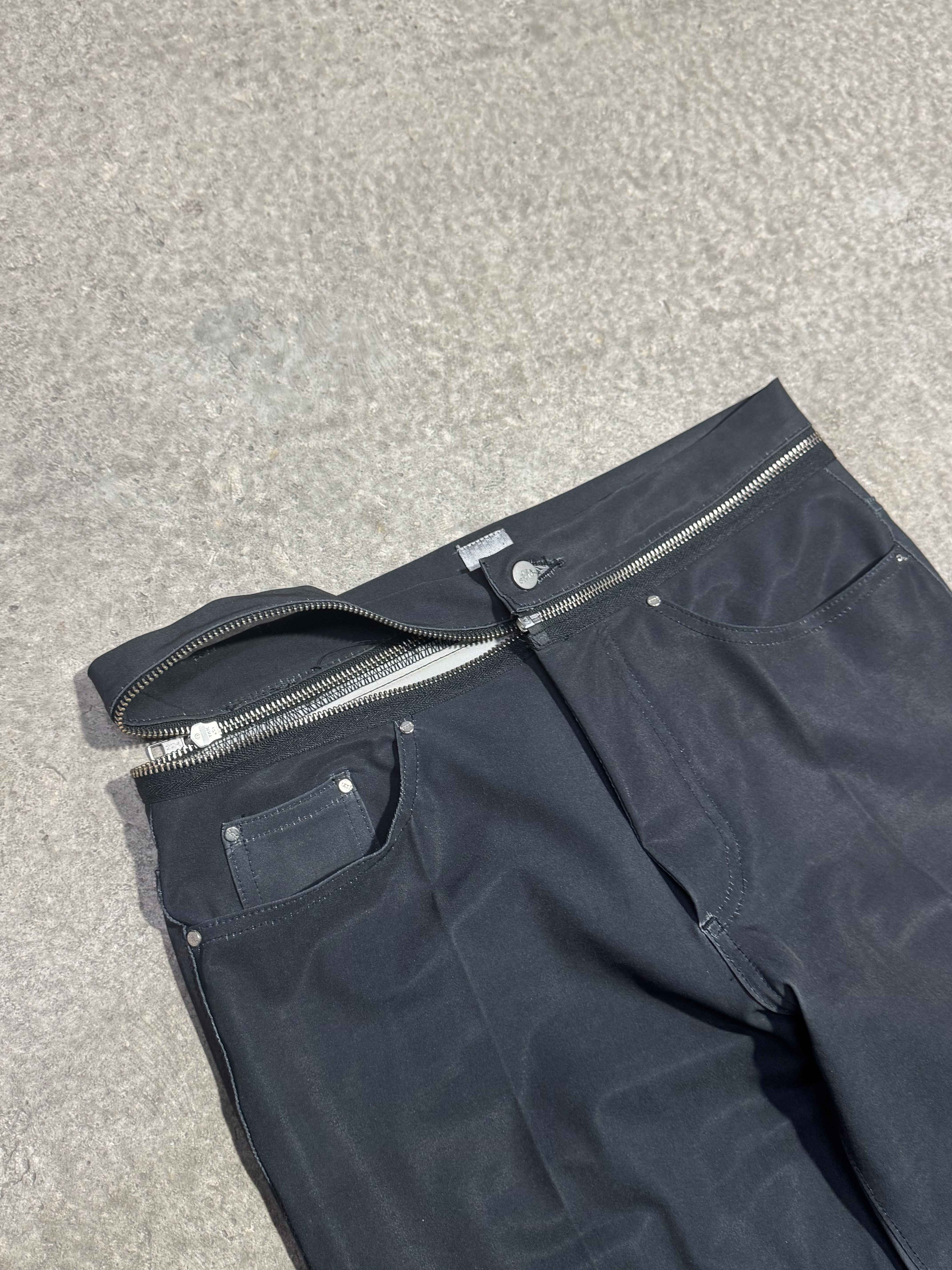 J'S EXTE DIOR SS01 PRINT GISELE BÜNDCHEN CONVERTIBLE ZIP-WAIST PANTS