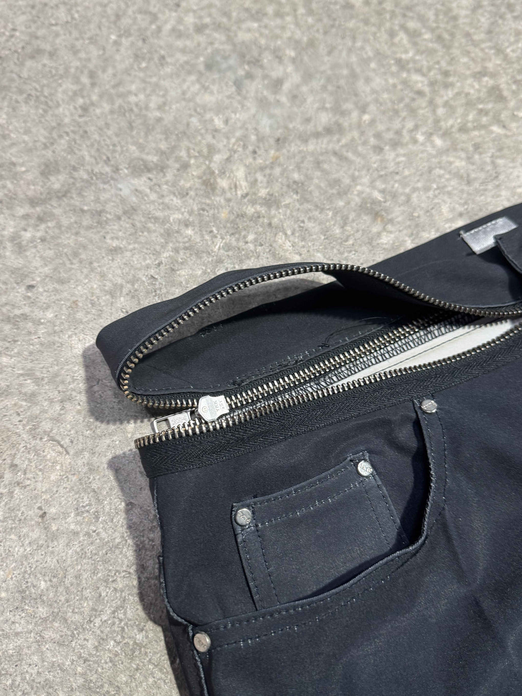 J'S EXTE DIOR SS01 PRINT GISELE BÜNDCHEN CONVERTIBLE ZIP-WAIST PANTS