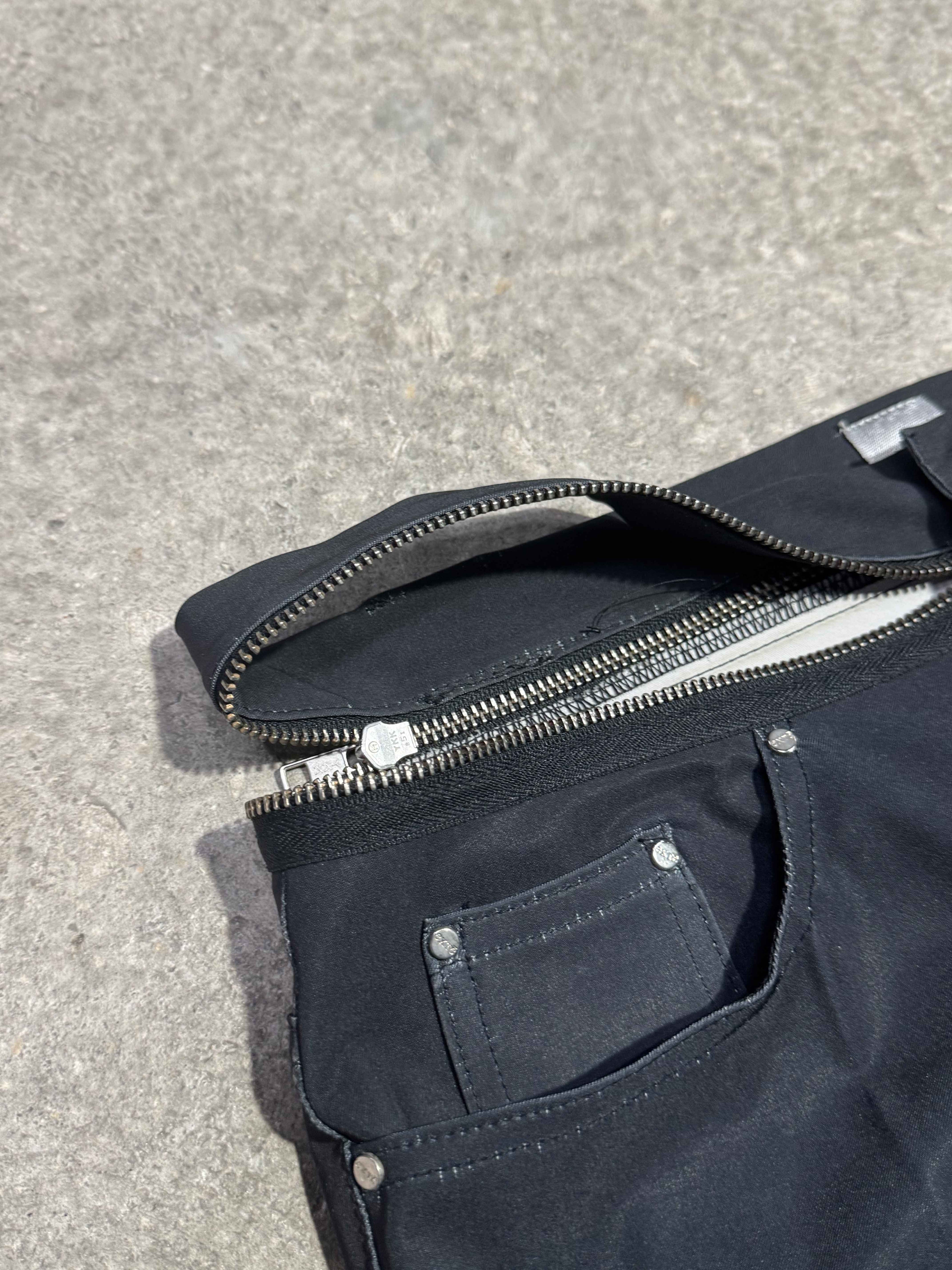 J'S EXTE DIOR SS01 PRINT GISELE BÜNDCHEN CONVERTIBLE ZIP-WAIST PANTS