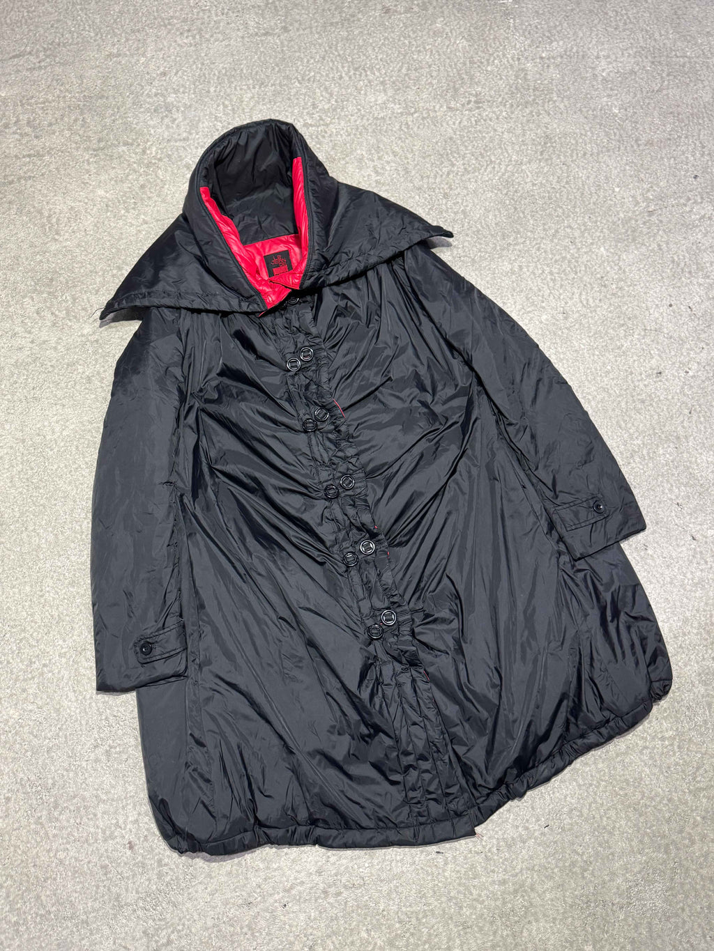 2000S LE JEAN MARITHÉ + FRANÇOIS GIRBAUD BLACK COAT