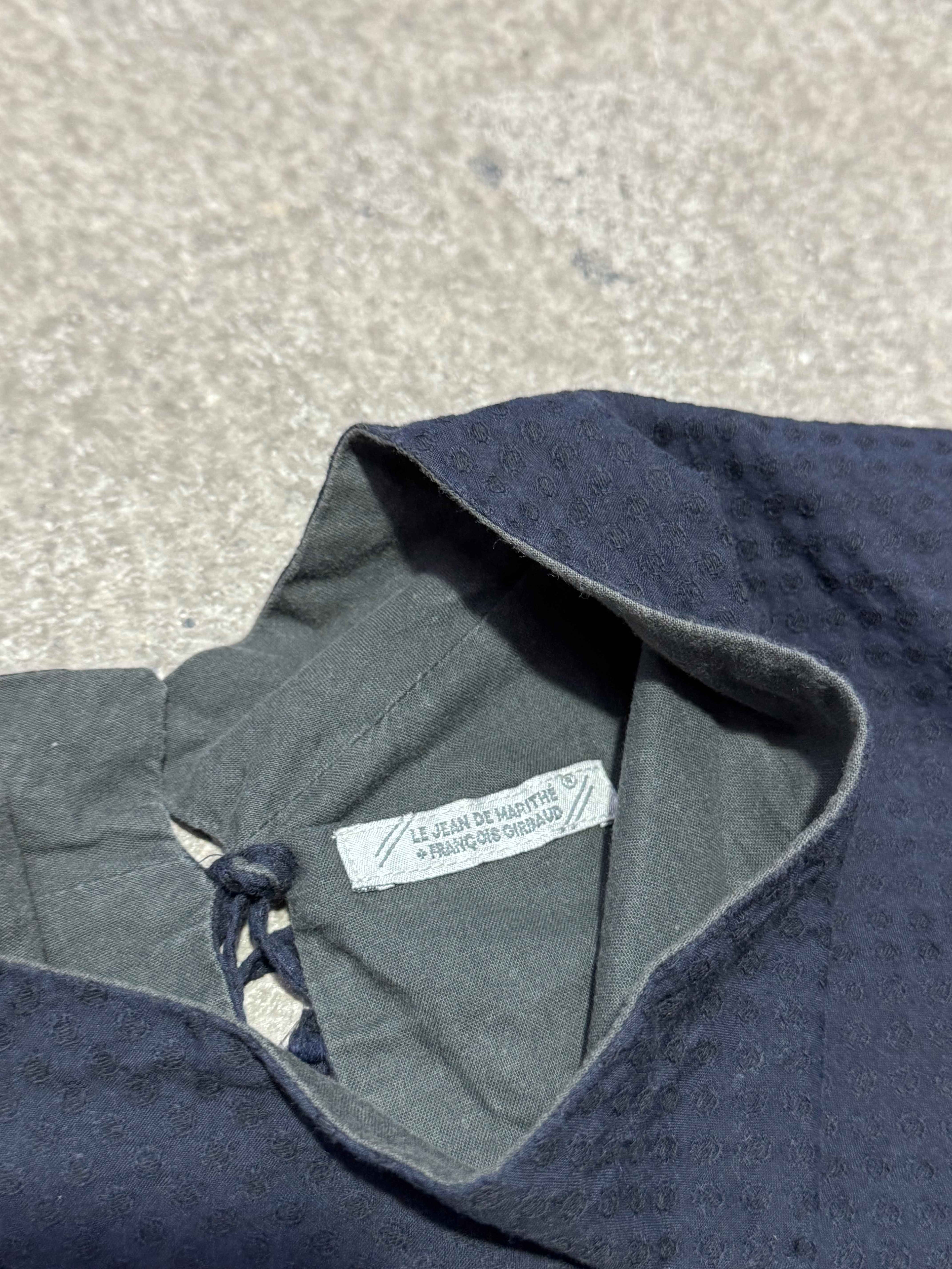 LE JEAN MARITHÉ + FRANÇOIS GIRBAUD ASYMETRICAL TOP BLUE