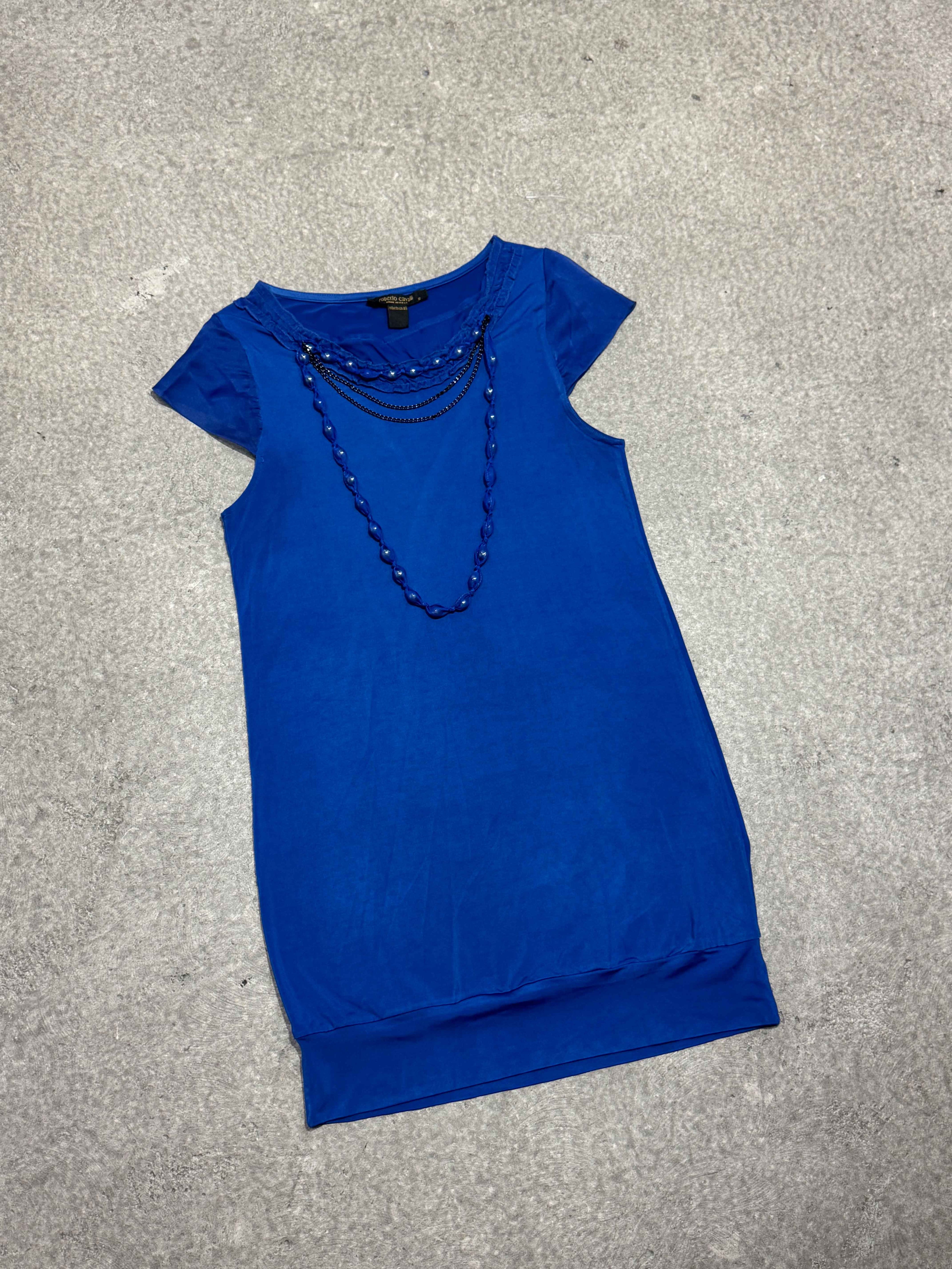 2000S ROBERTO CAVALLI BLUE DRESS