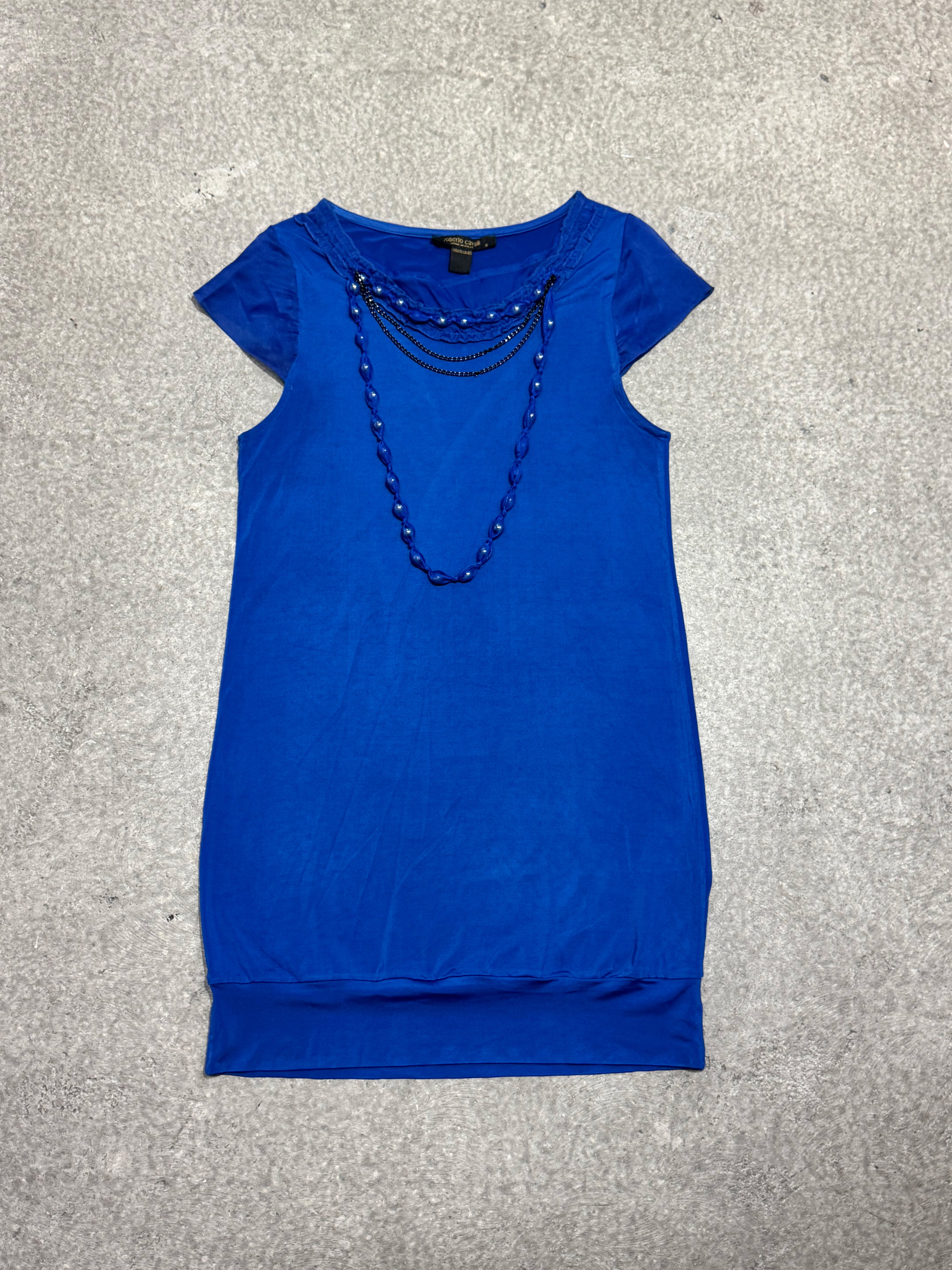2000S ROBERTO CAVALLI BLUE DRESS