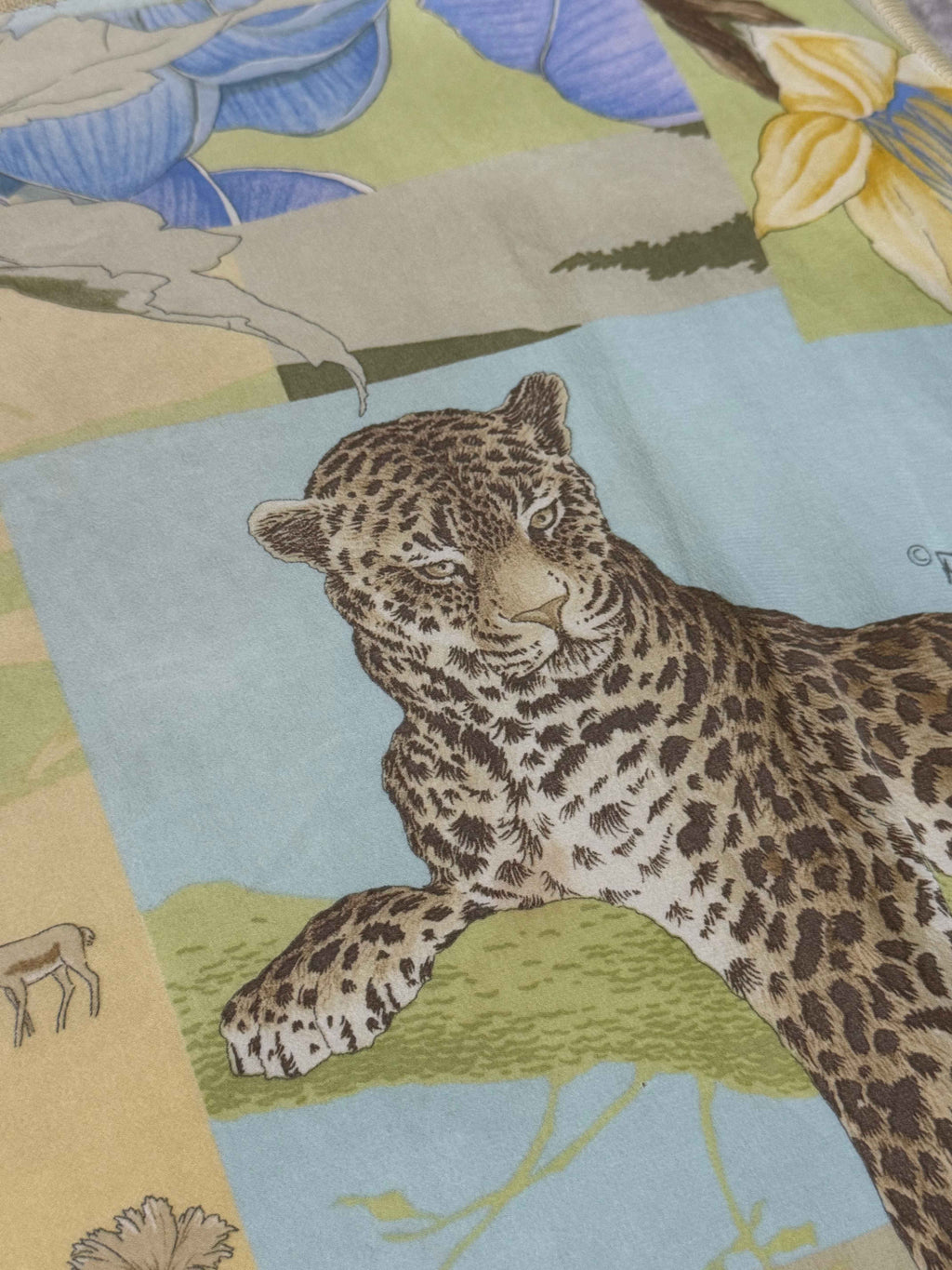 90S SALVATORE FERRAGAMO SILK TIGER TANK TOP