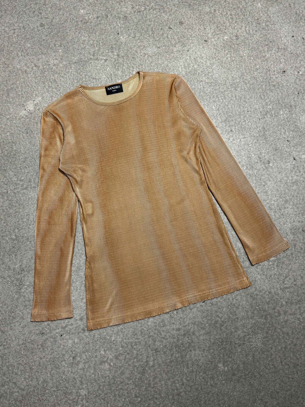 VINTAGE SANDRO “GOLD” LONG SLEEVE