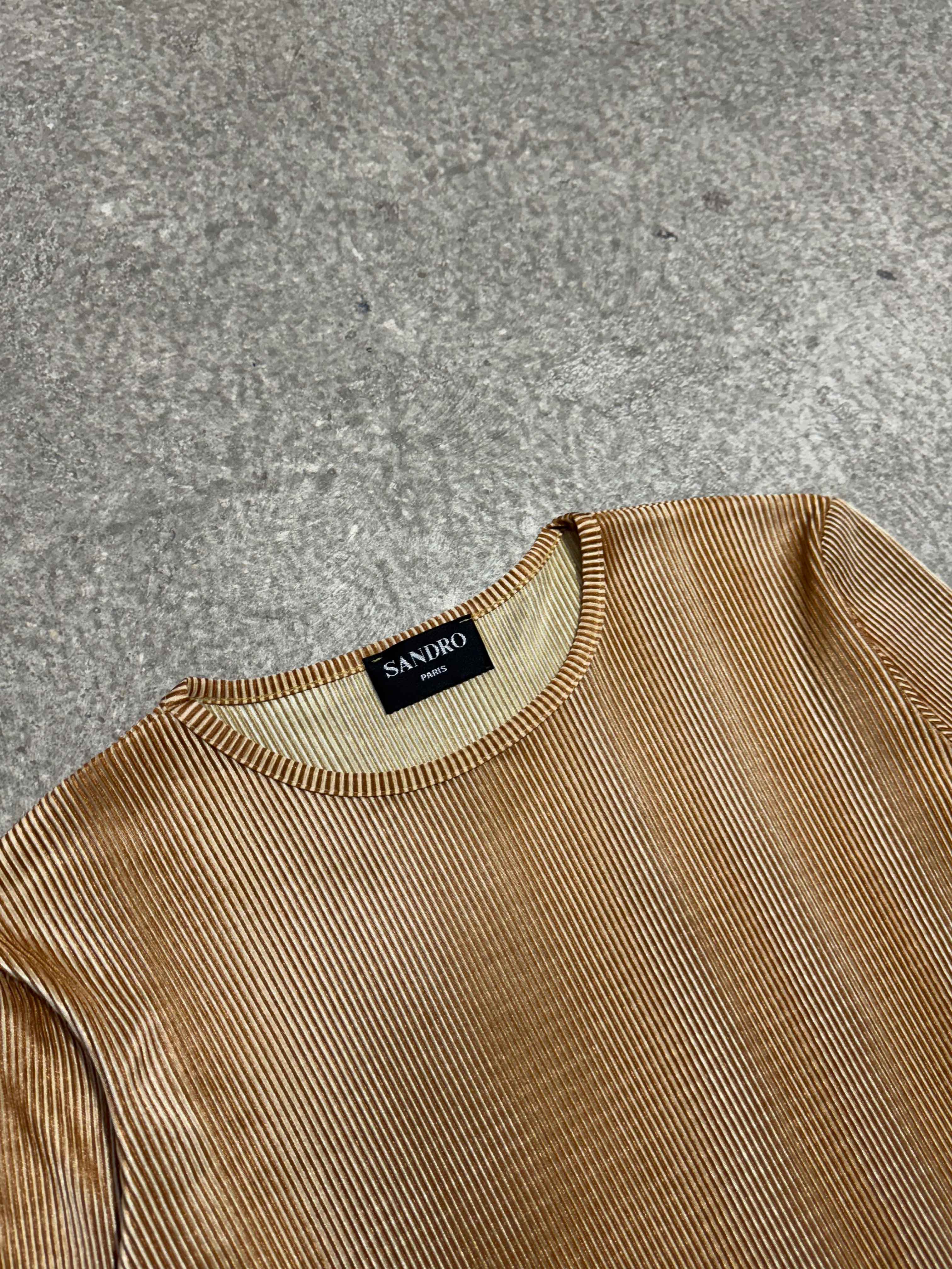 VINTAGE SANDRO “GOLD” LONG SLEEVE
