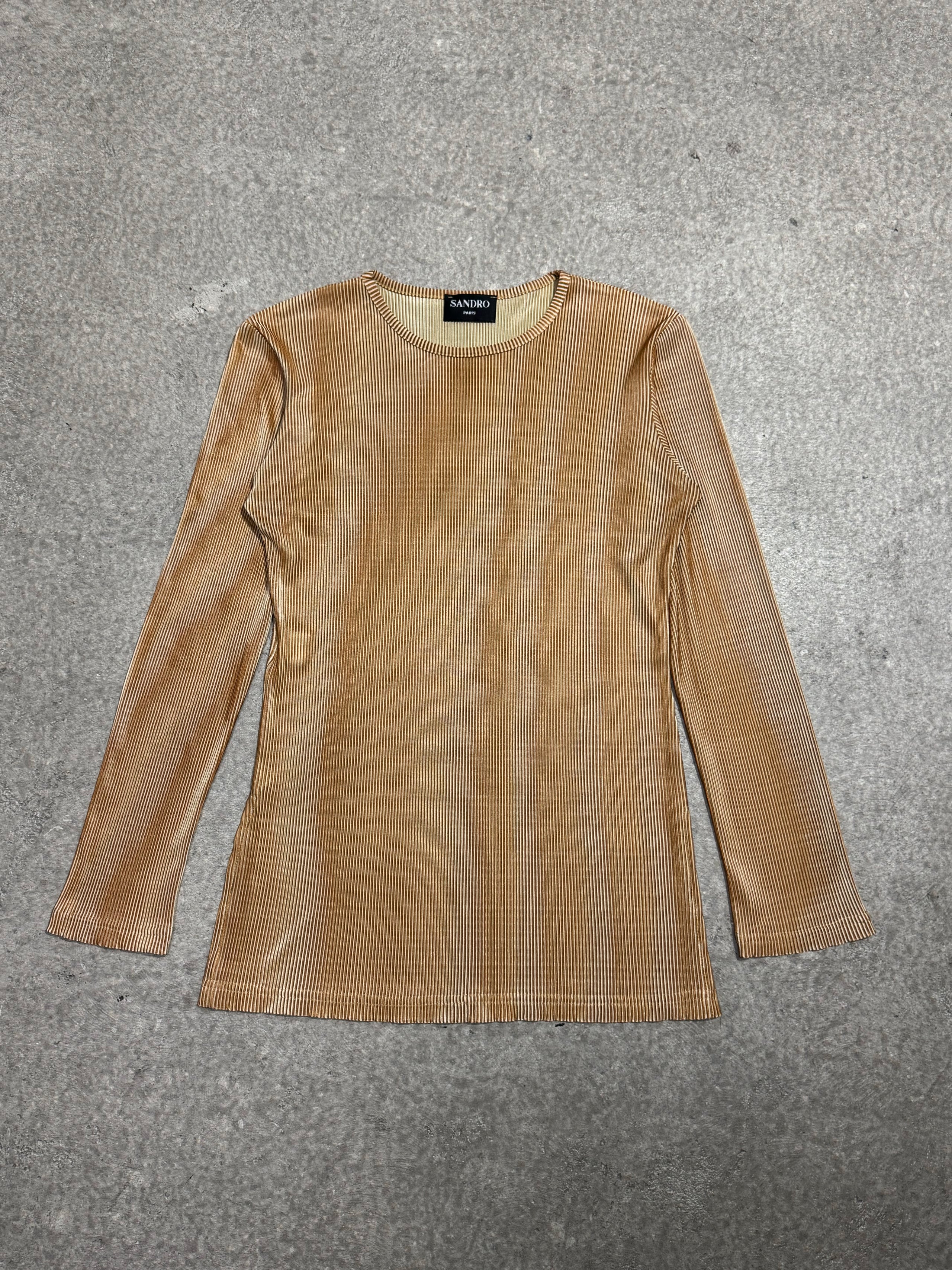 VINTAGE SANDRO “GOLD” LONG SLEEVE