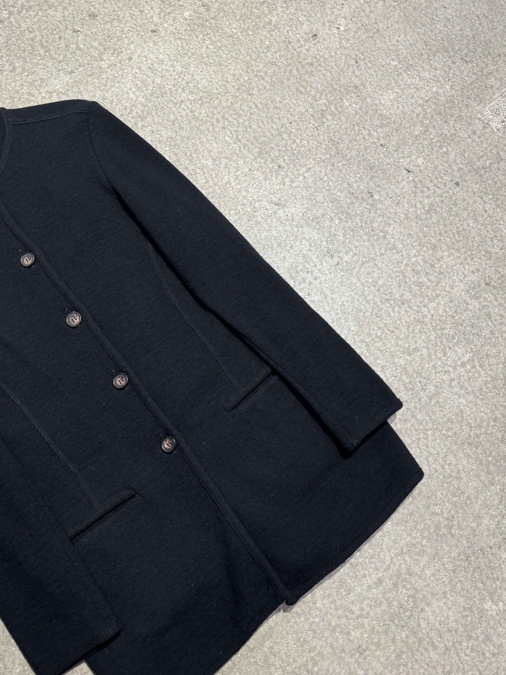 1980S KENZO BUTTON UP CARDIGAN BLACK