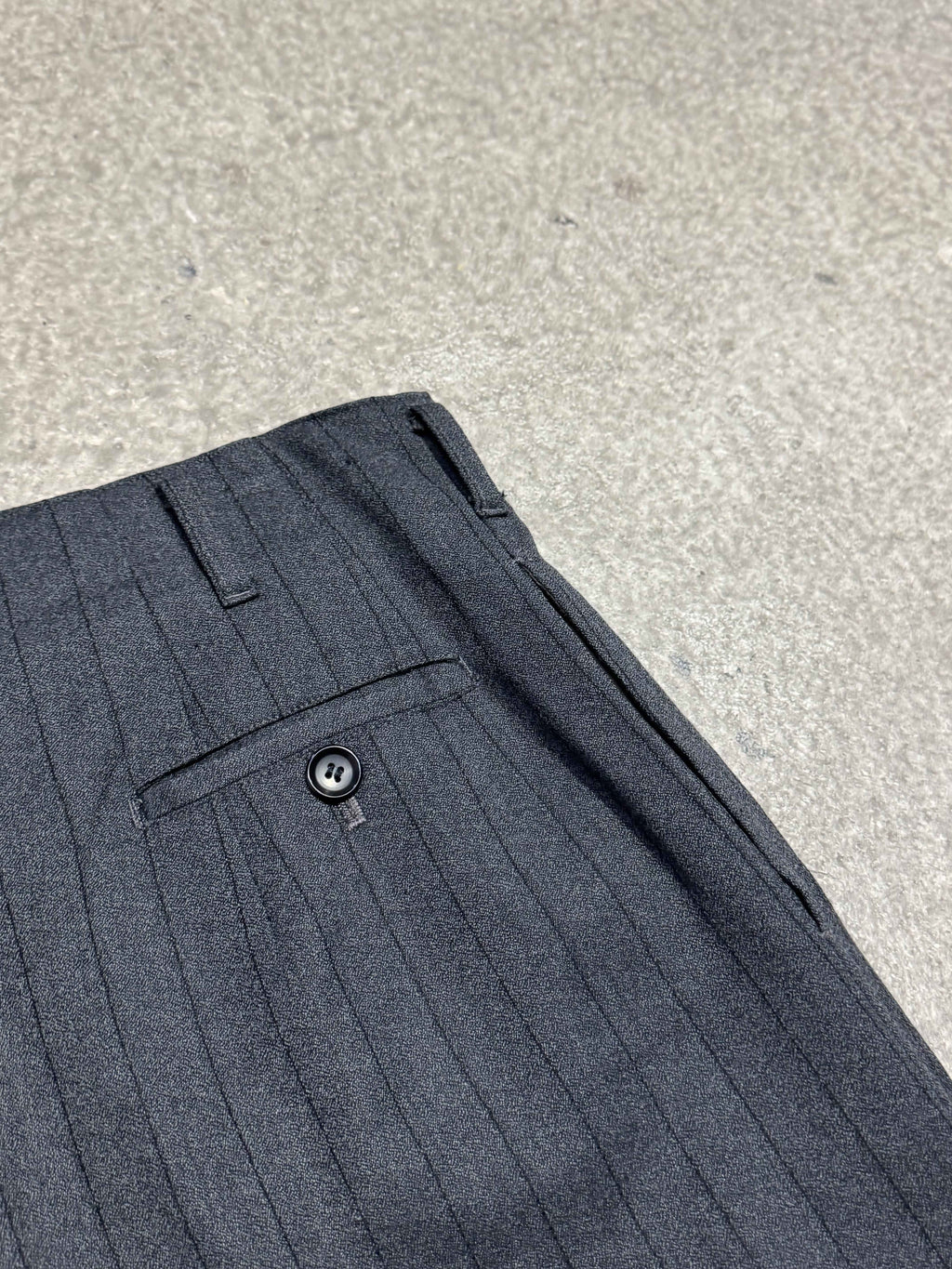 90S Y'S BY YOHJI YAMAMOTO WOOL STIPED SHORTS