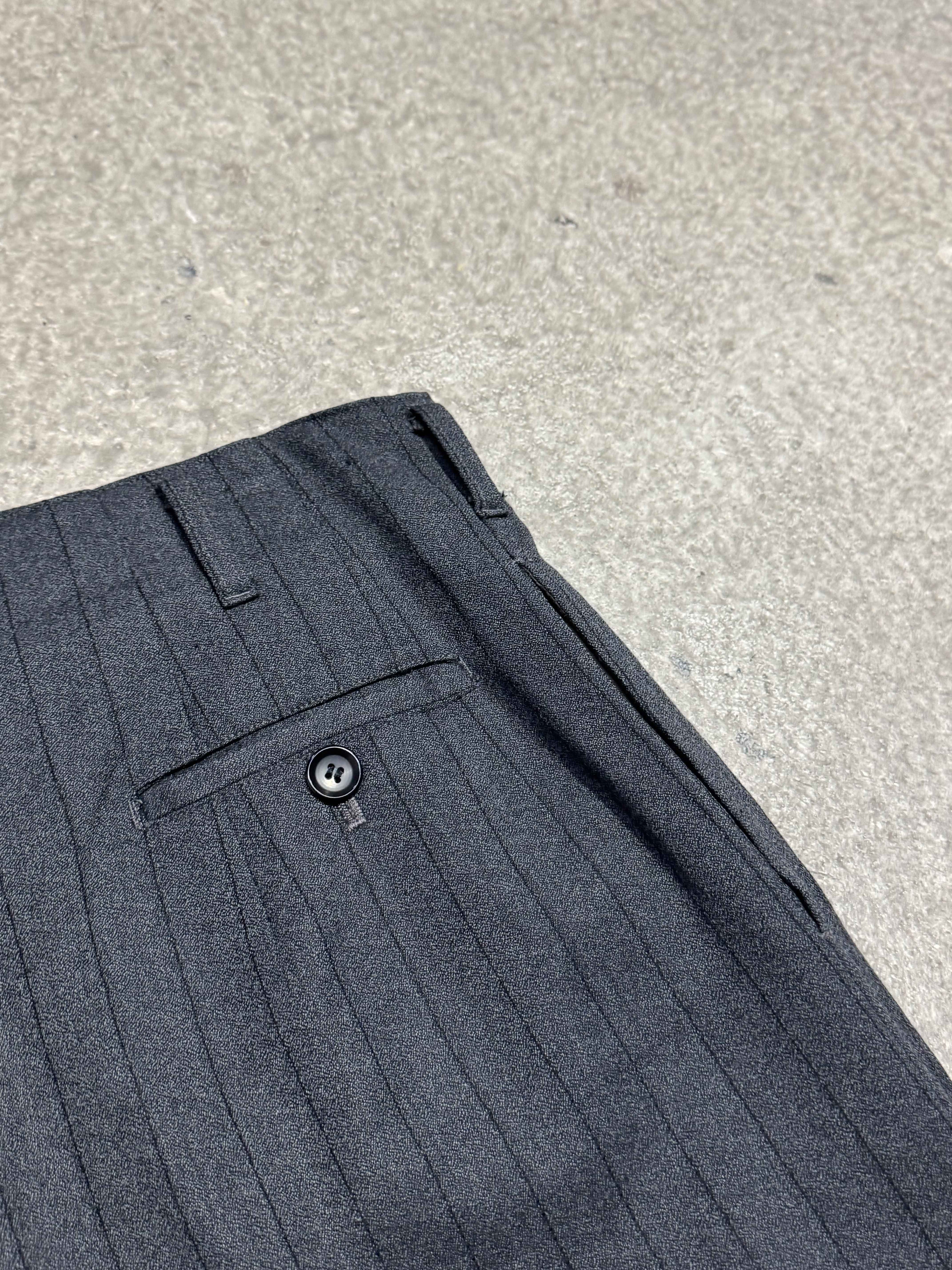 90S Y'S BY YOHJI YAMAMOTO WOOL STIPED SHORTS