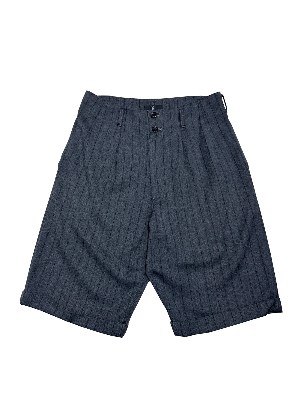 90S Y'S BY YOHJI YAMAMOTO WOOL STIPED SHORTS