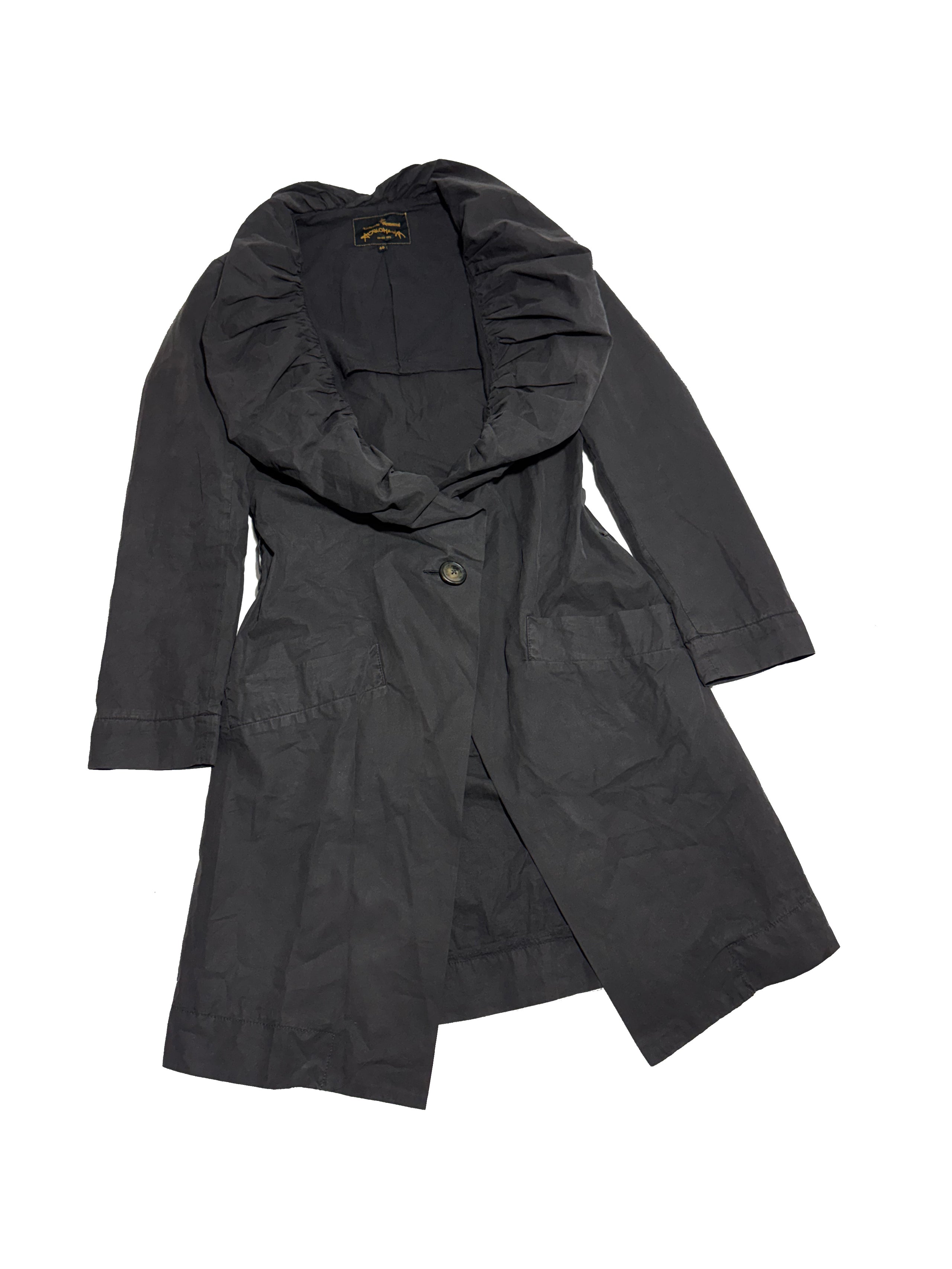 Vivienne Westwood Anglomania Big Collar Asymmetrical Trench Coat