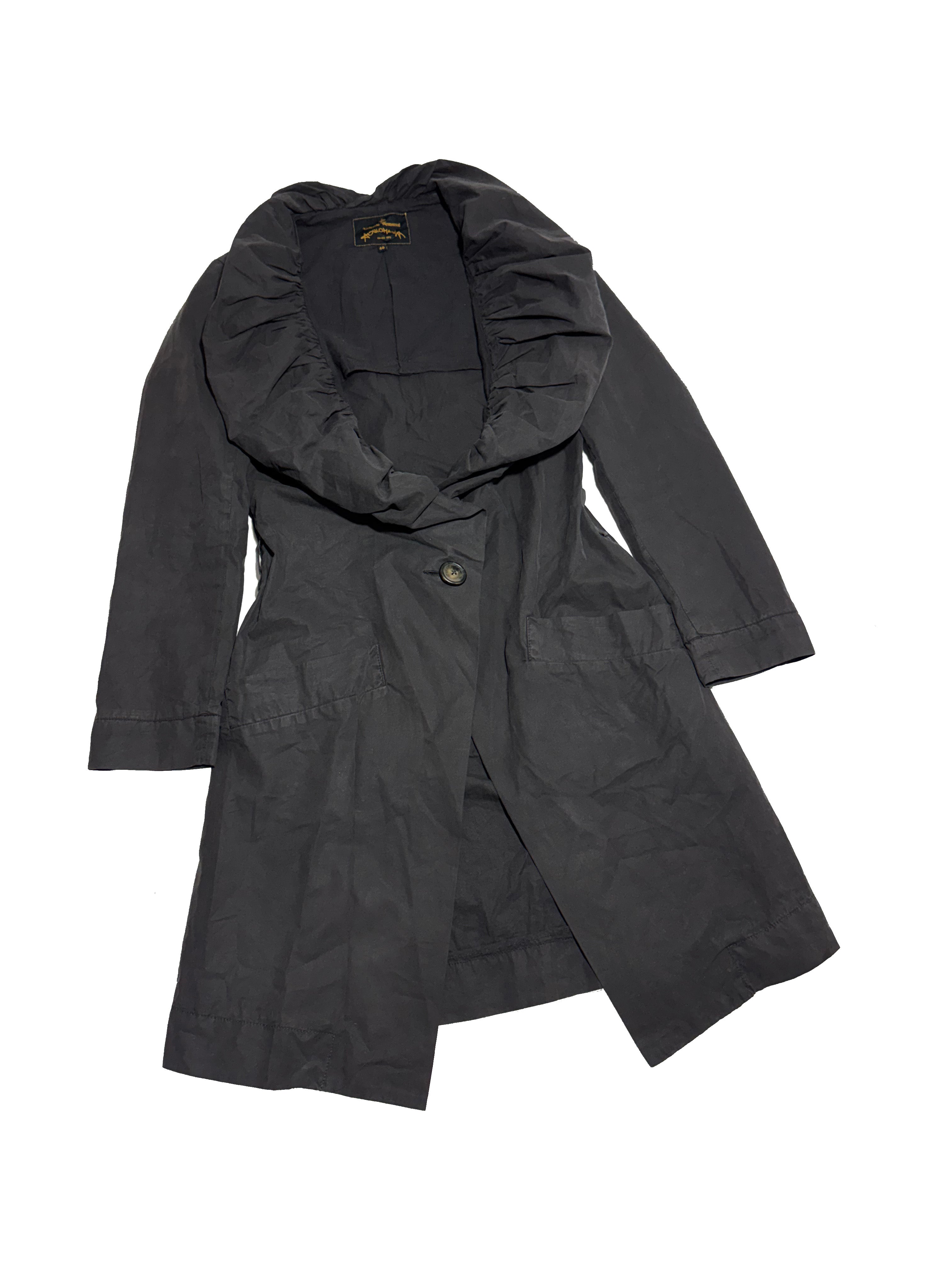 Vivienne Westwood Anglomania Big Collar Asymmetrical Trench Coat
